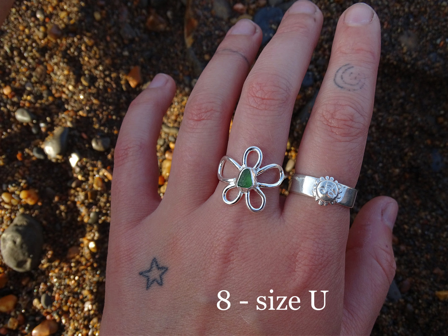 fleur rings • seaglass