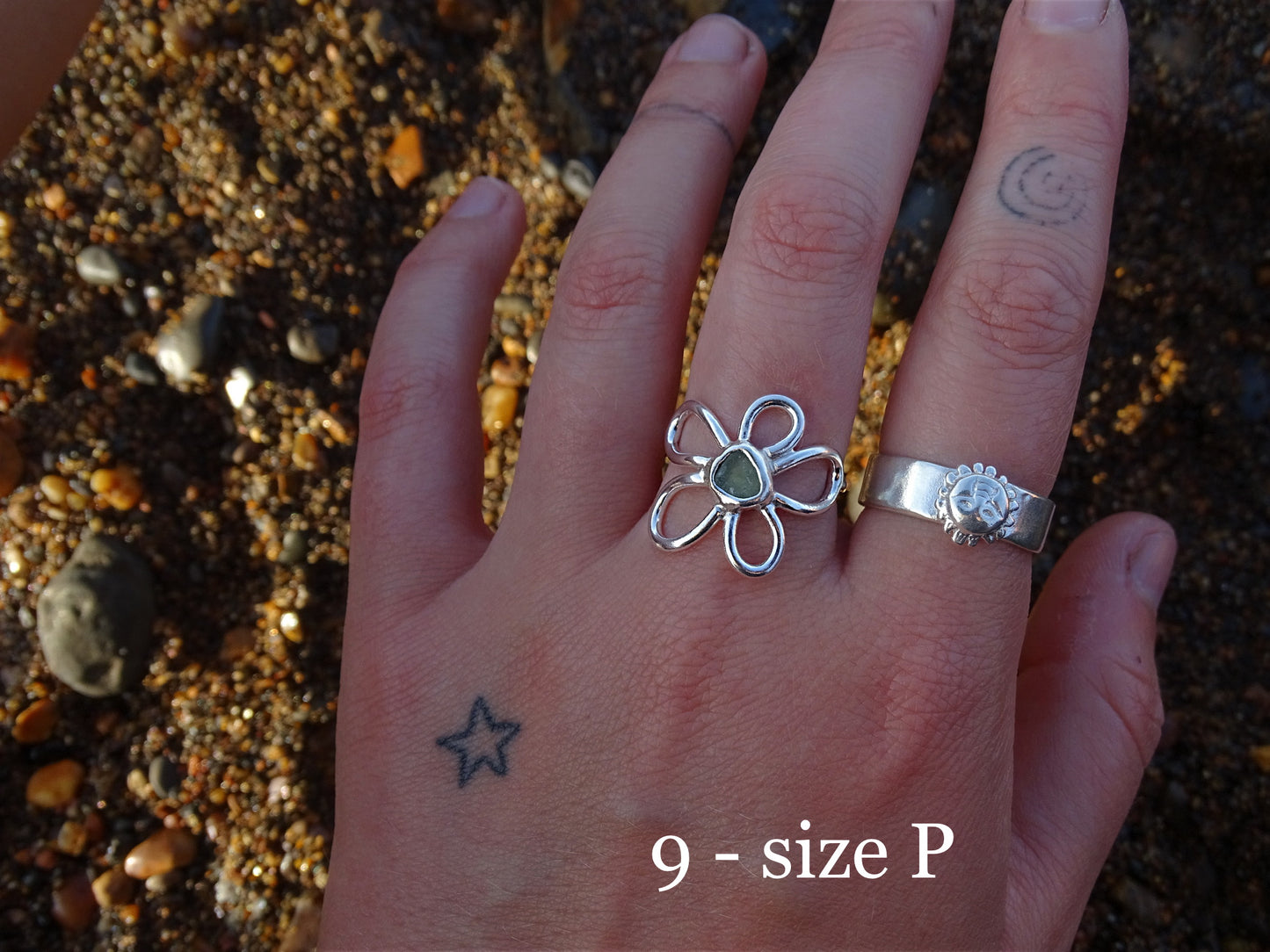 fleur rings • seaglass