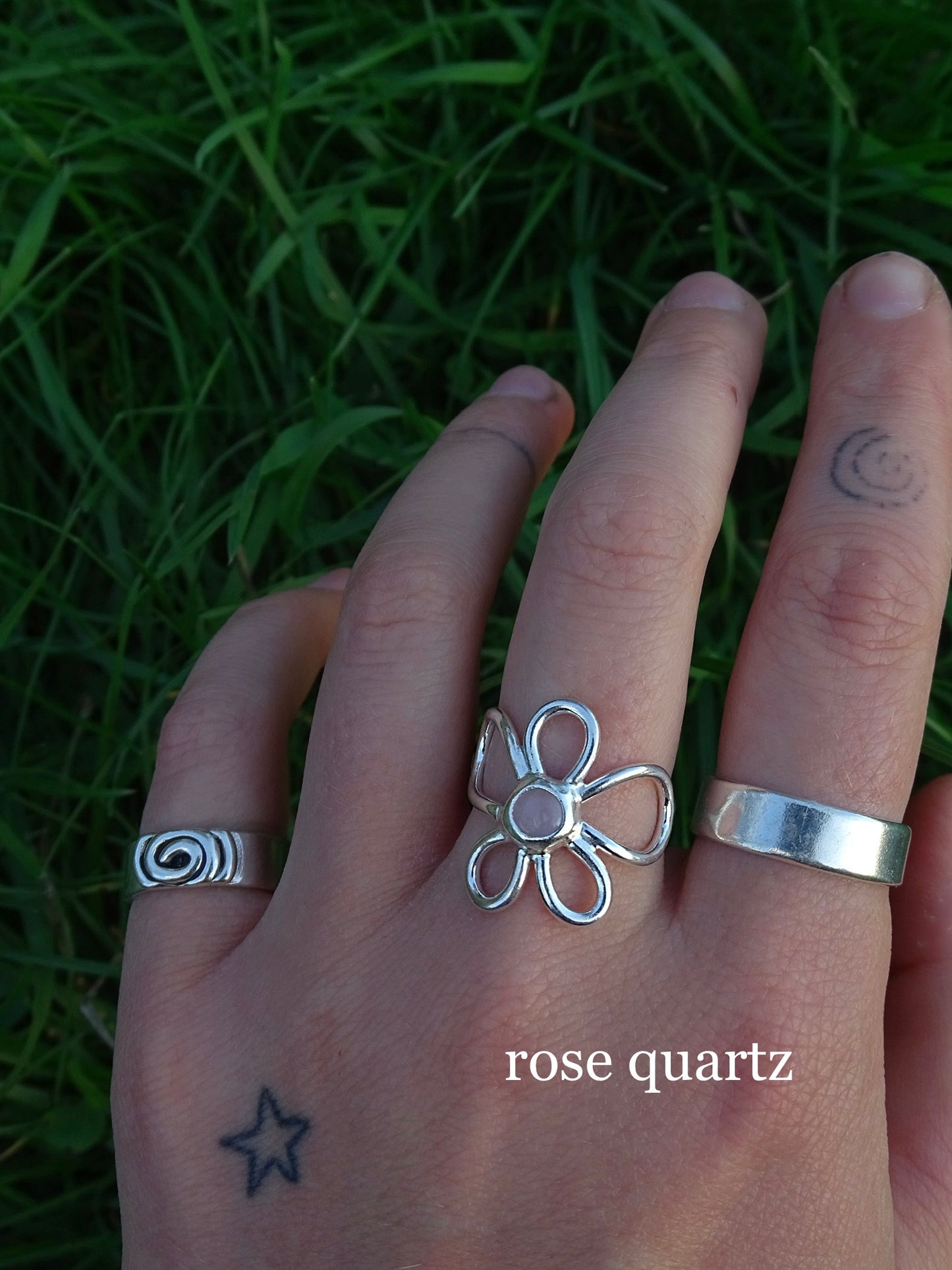 gemstone fleur rings • mto