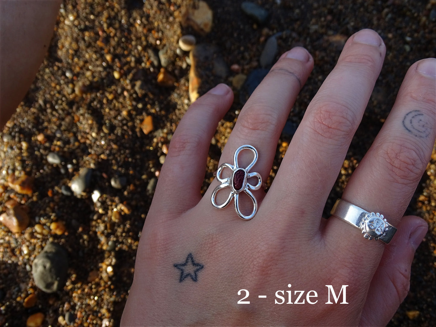 fleur rings • seaglass