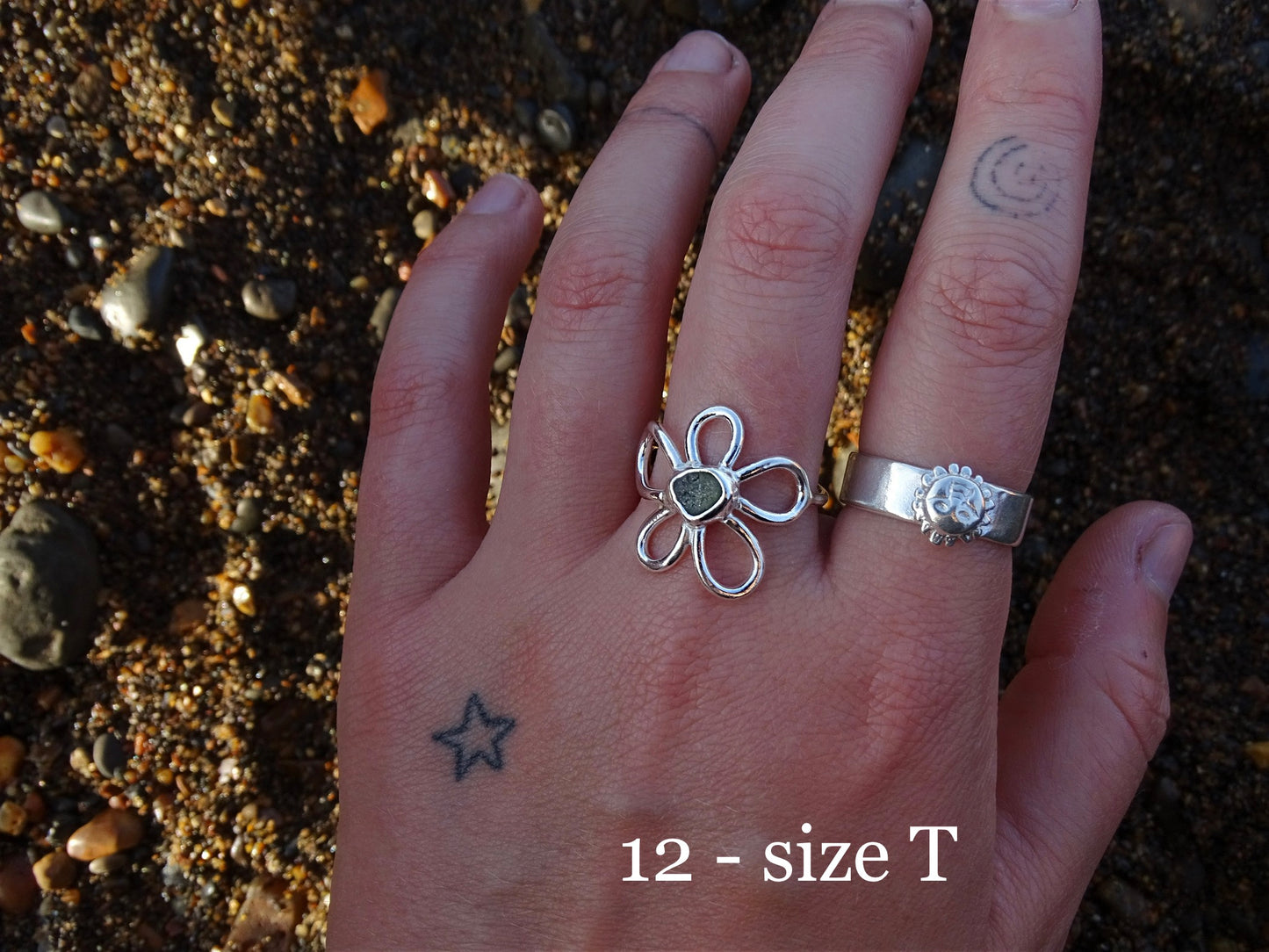 fleur rings • seaglass