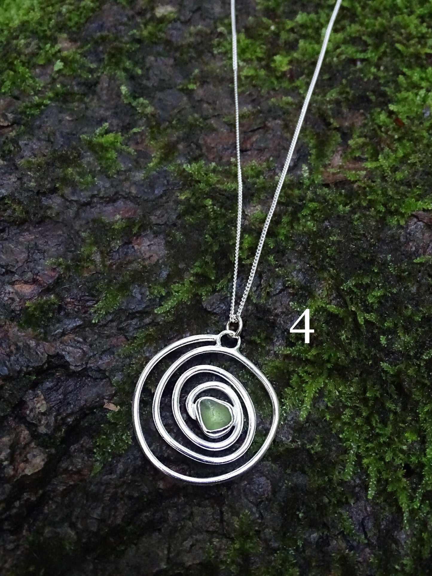 nebula pendant • seaglass