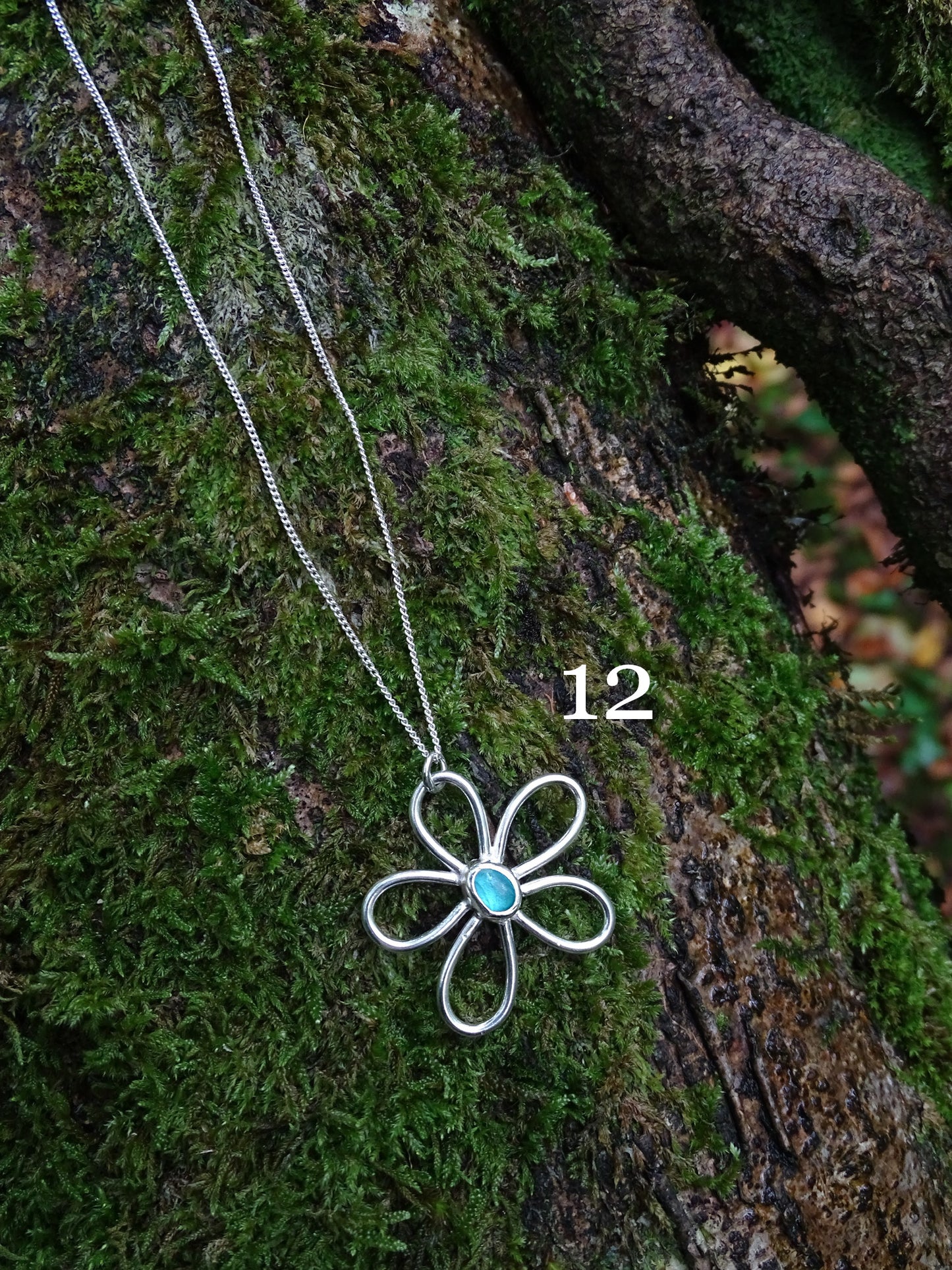 blue seaglass necklaces