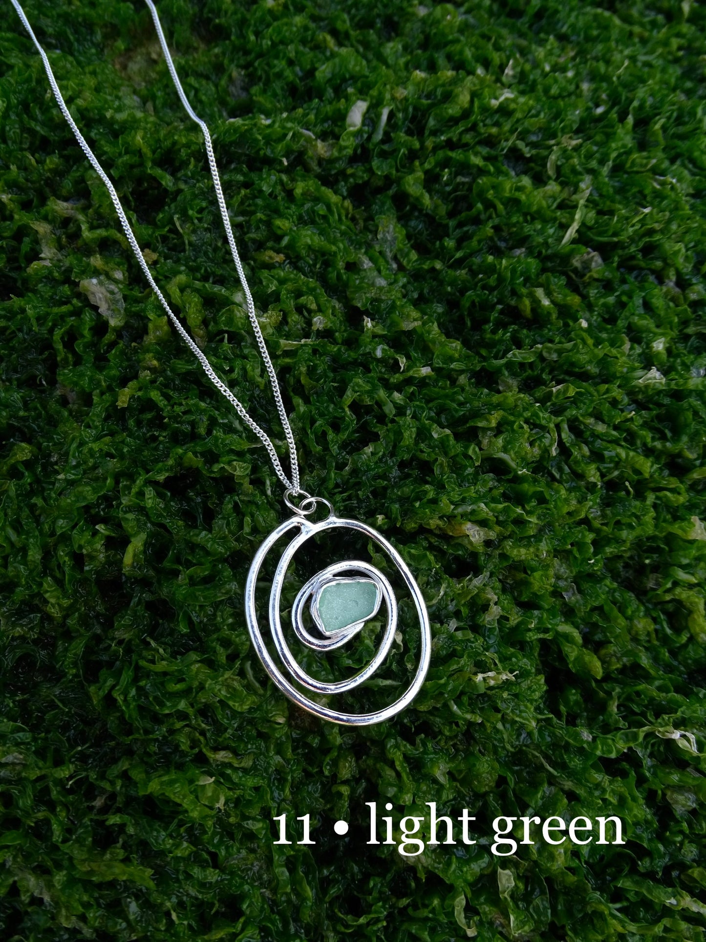 nebula pendant • seaglass