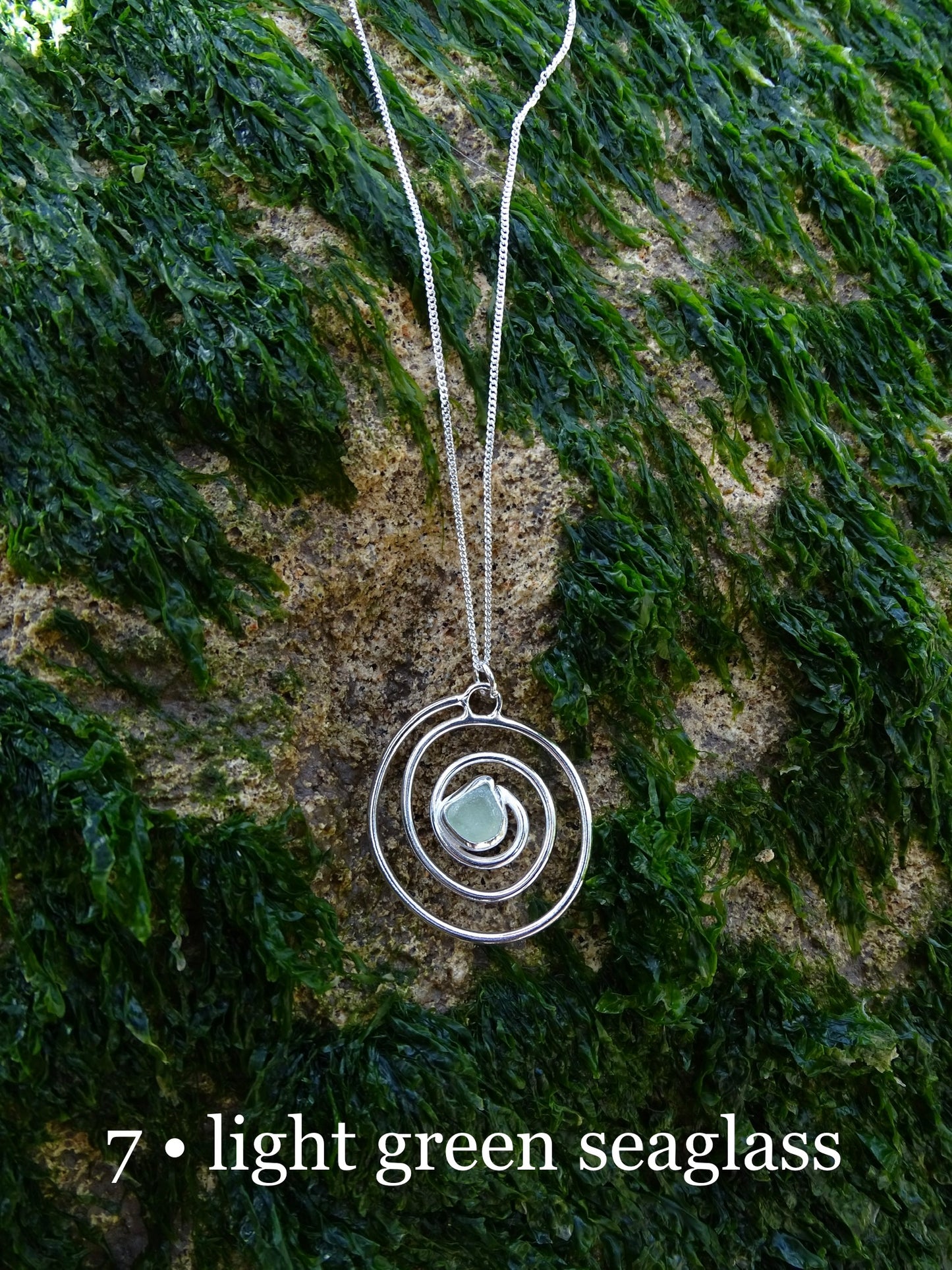 nebula pendant • seaglass