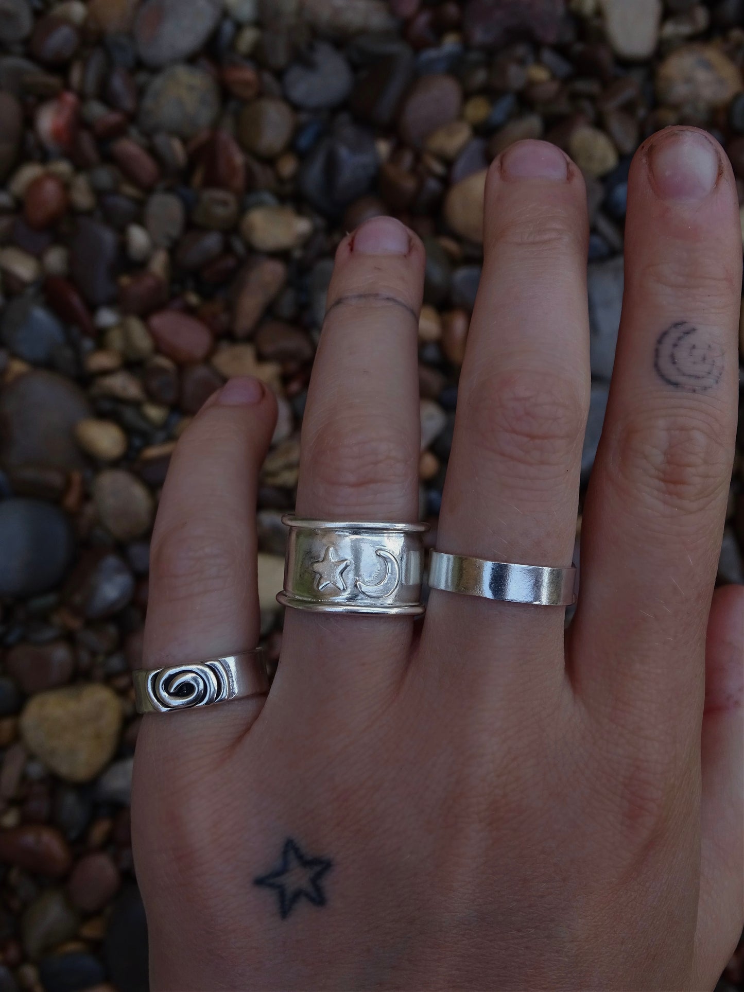 moon + star ring