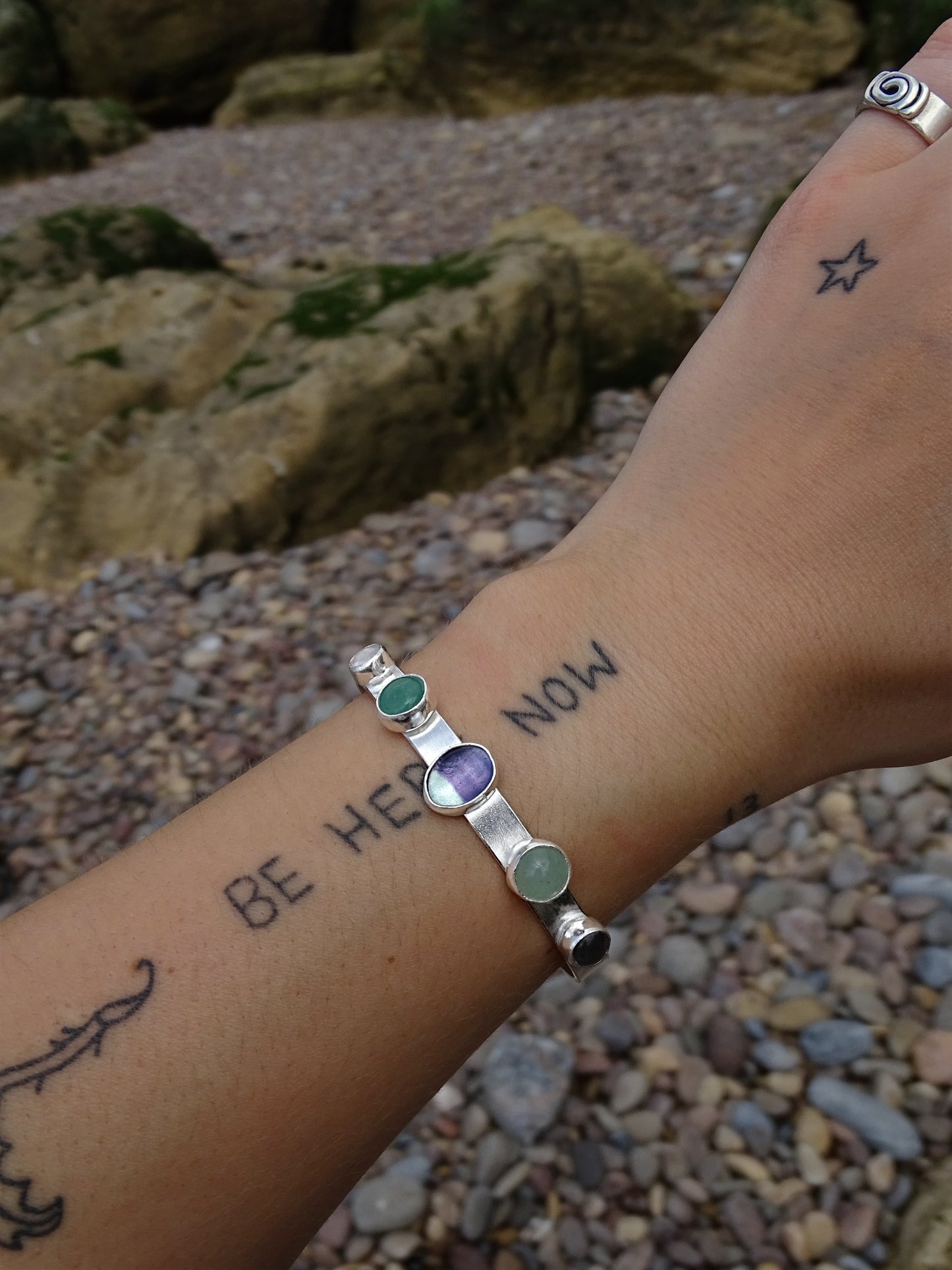 multi stone cuff
