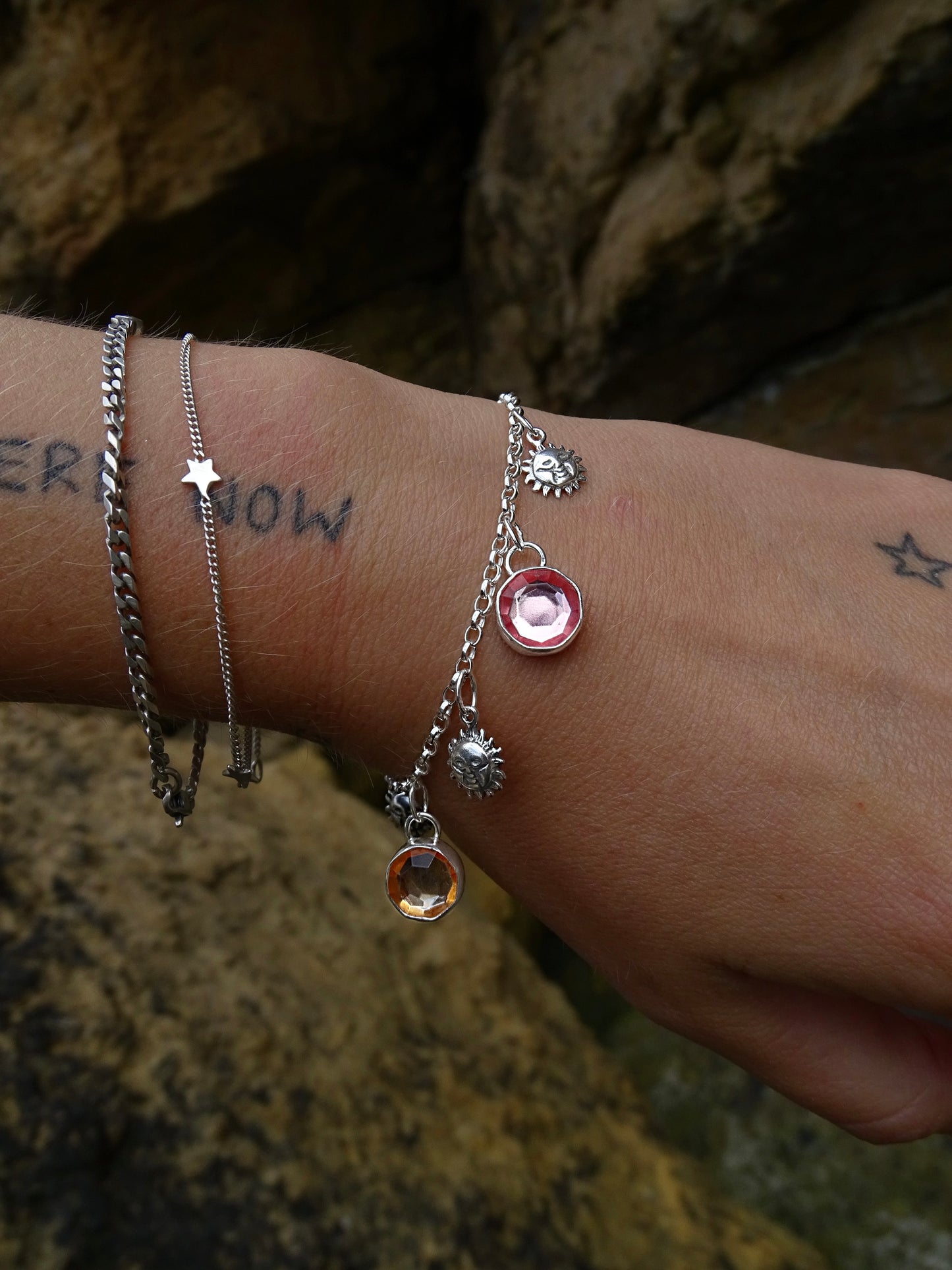 sunset charm bracelet