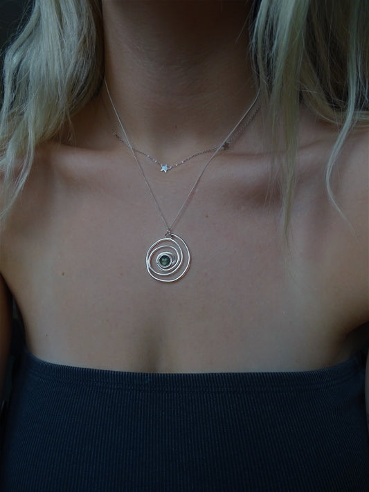 nebula pendant • gemstones