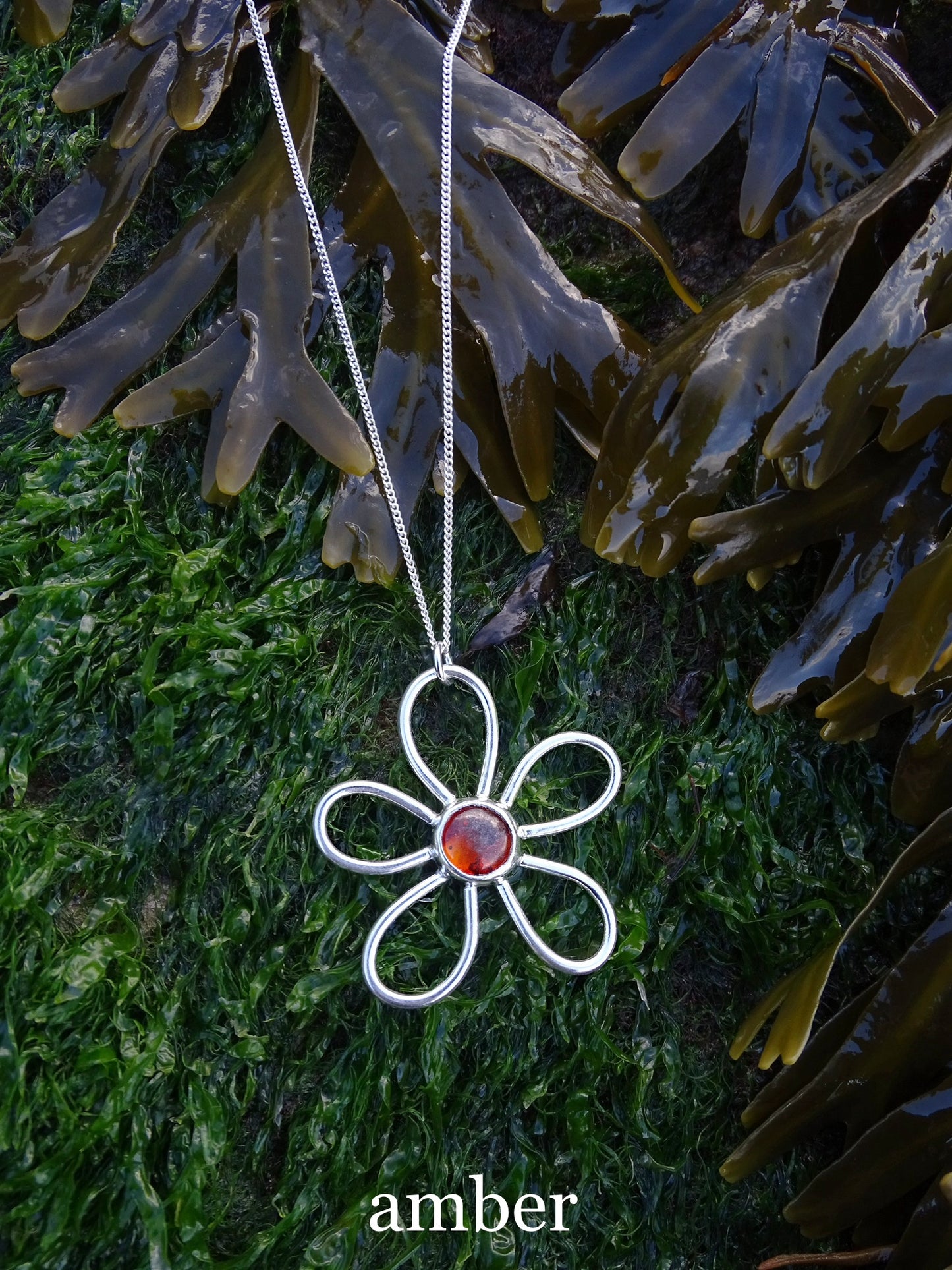 gemstone fleur pendants • mto