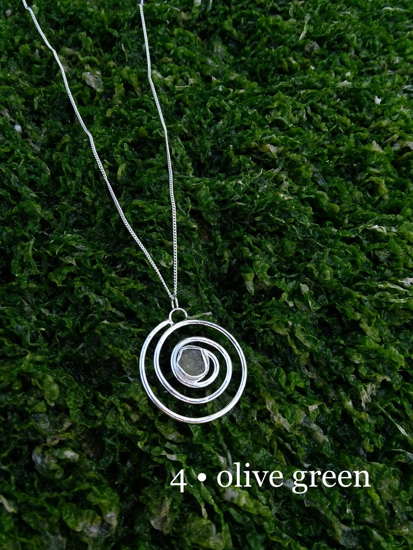 nebula pendant • seaglass