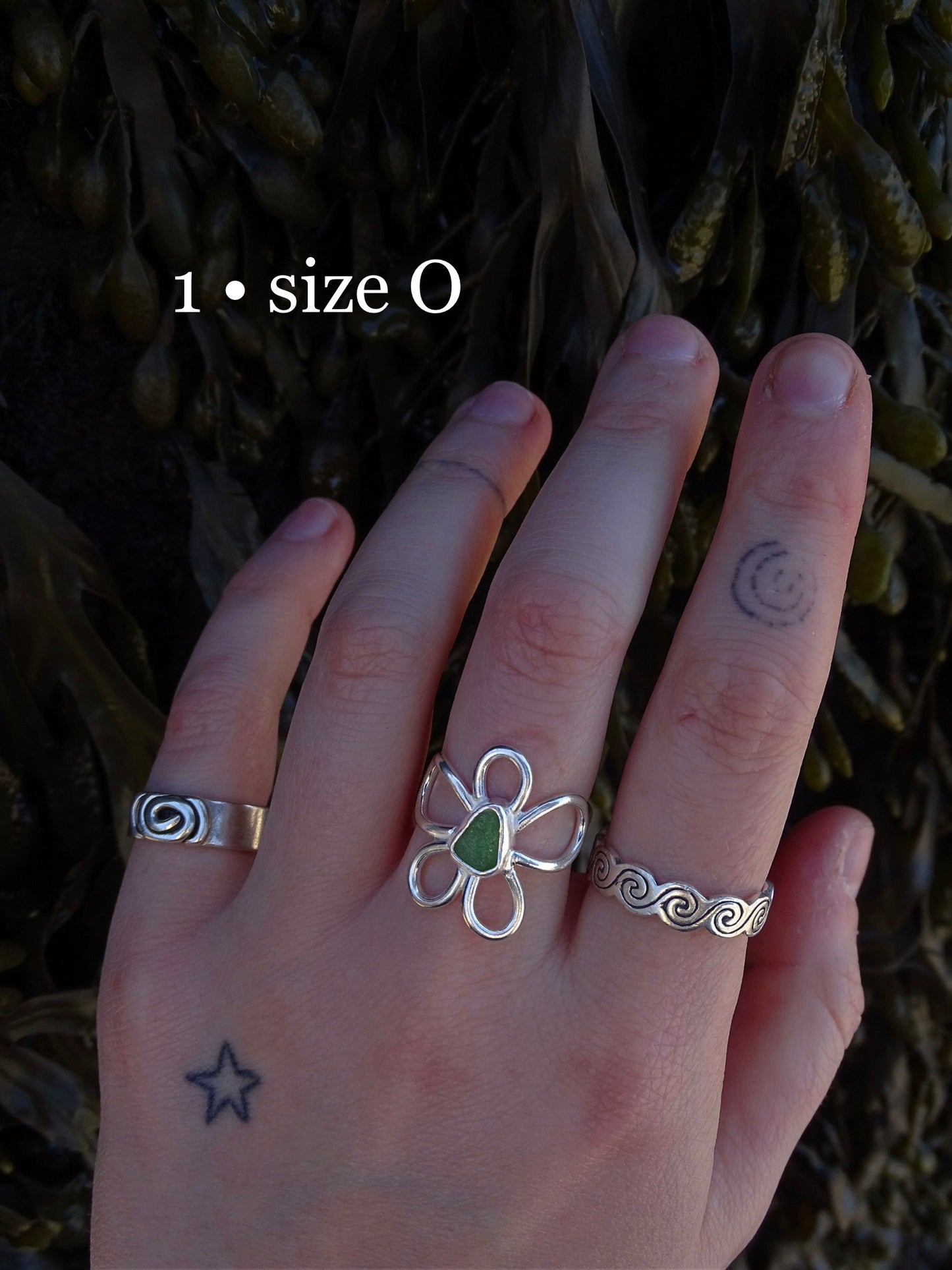 fleur rings • seaglass