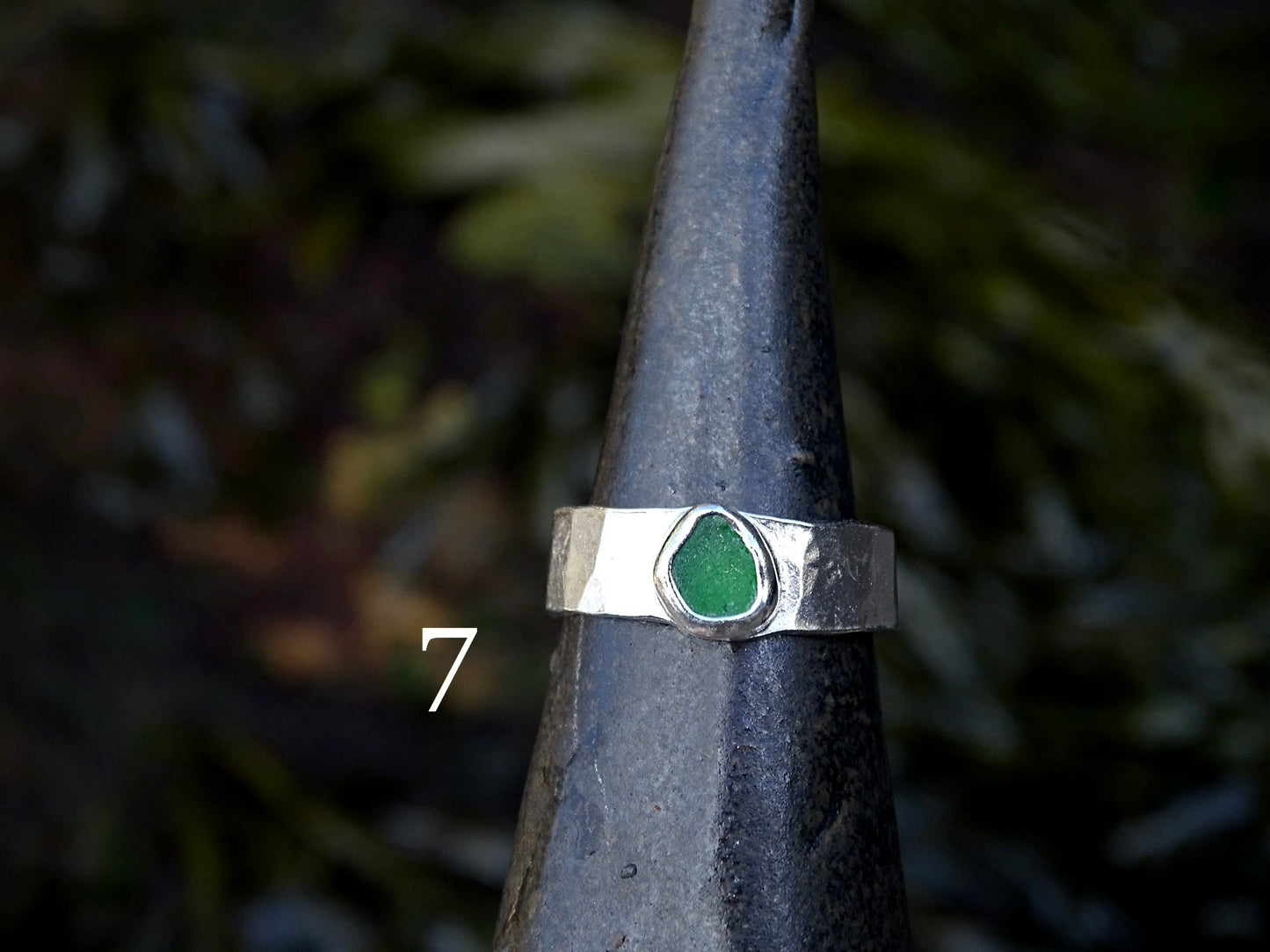 adjustable seaglass rings