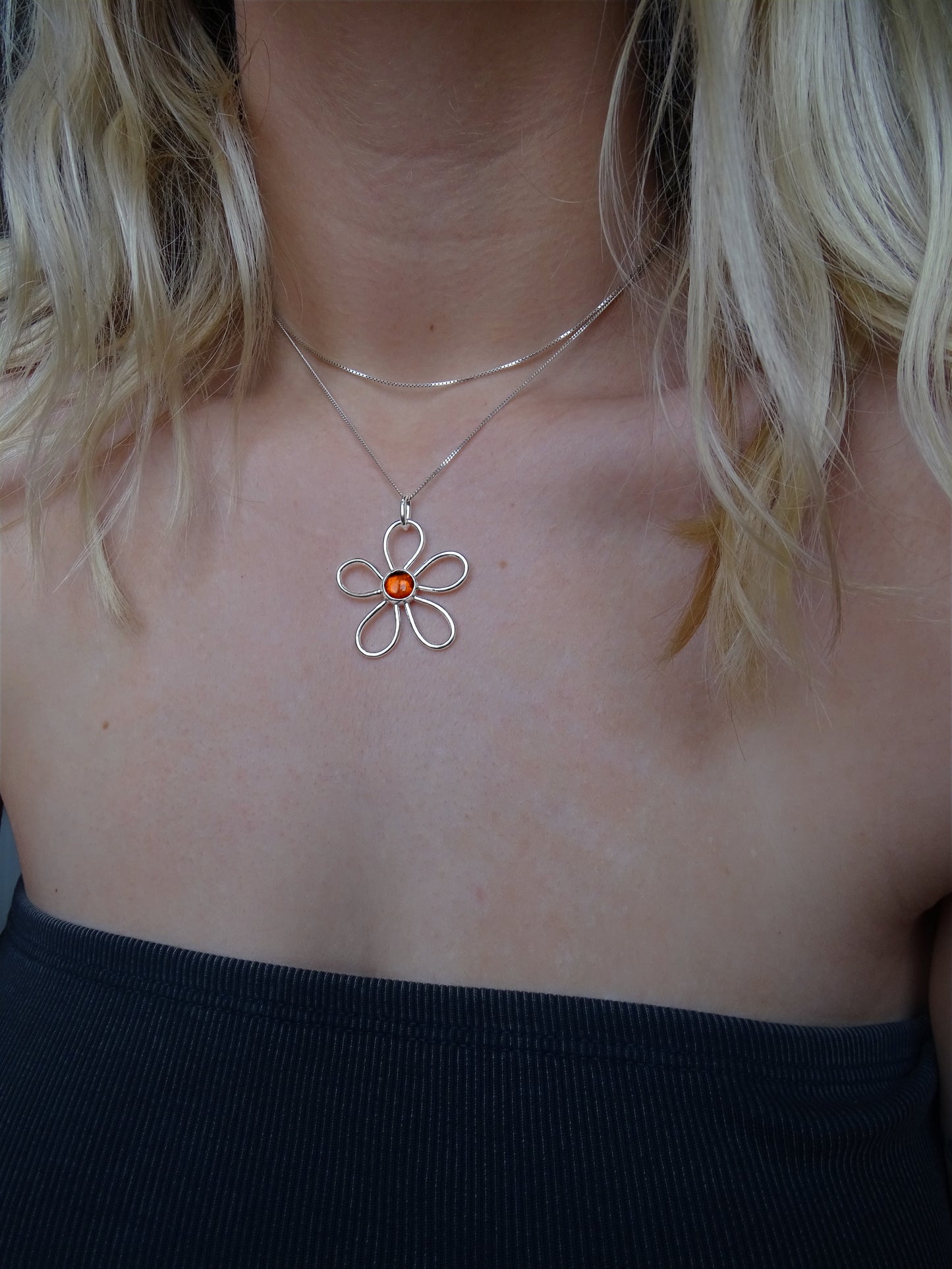 gemstone fleur pendants • mto
