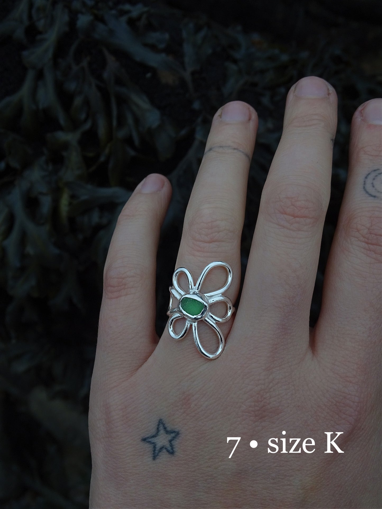 fleur rings • seaglass