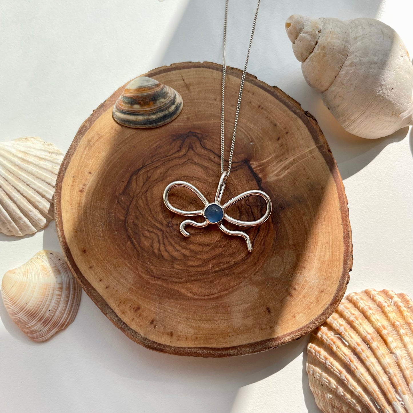 Seaglass Bow Pendant