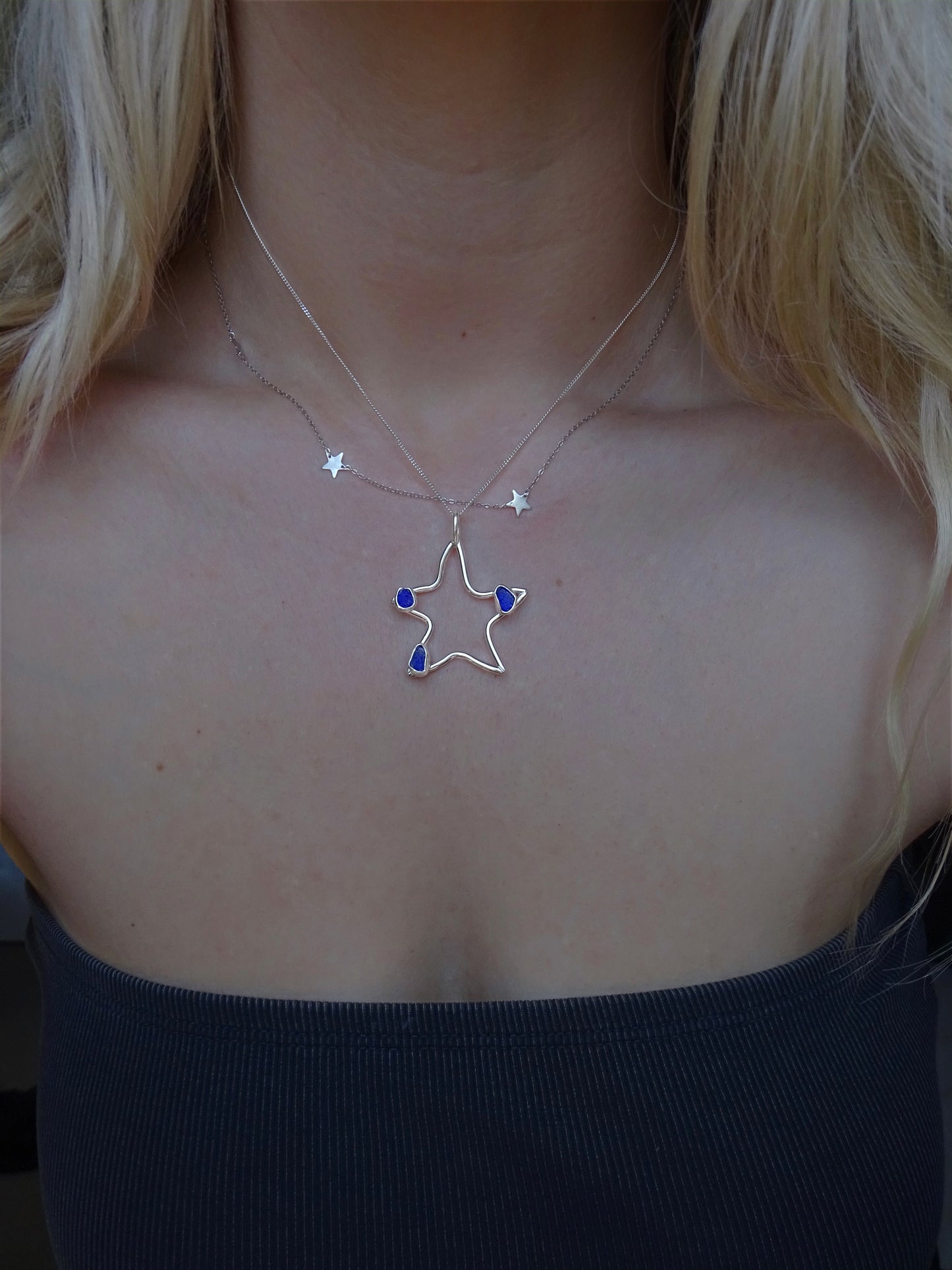 bubble star pendant