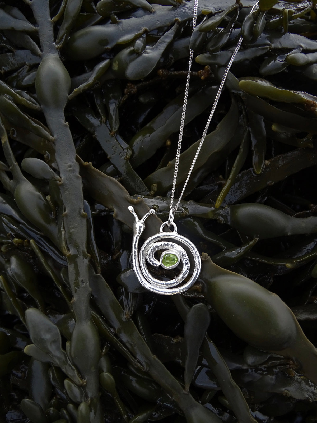 snail pendant