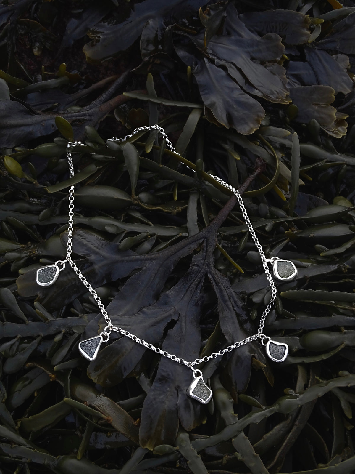 seaglass charm necklace