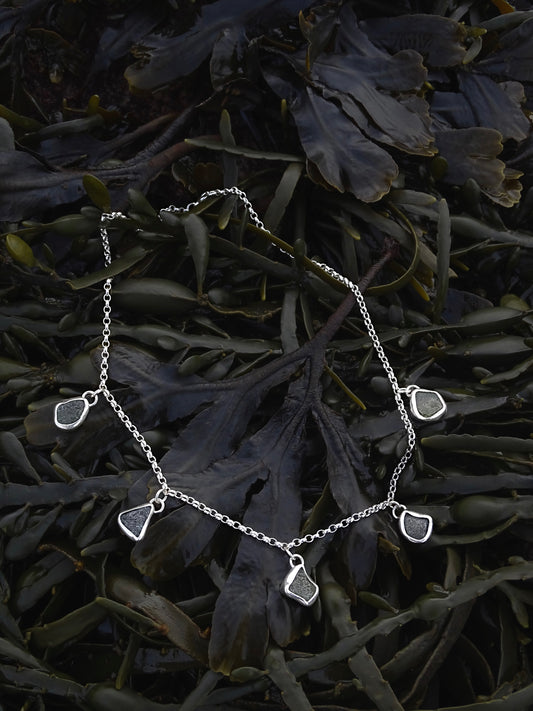 seaglass charm necklace