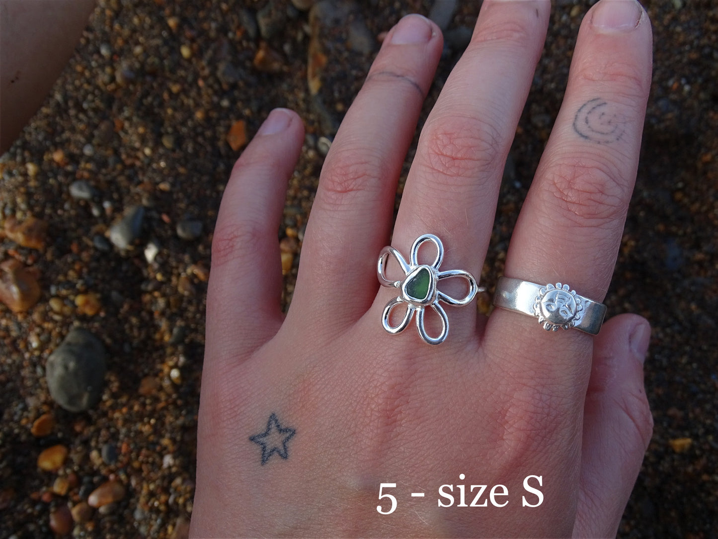 fleur rings • seaglass