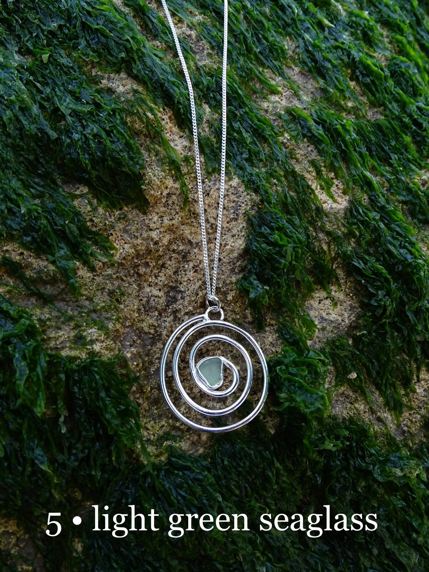 nebula pendant • seaglass