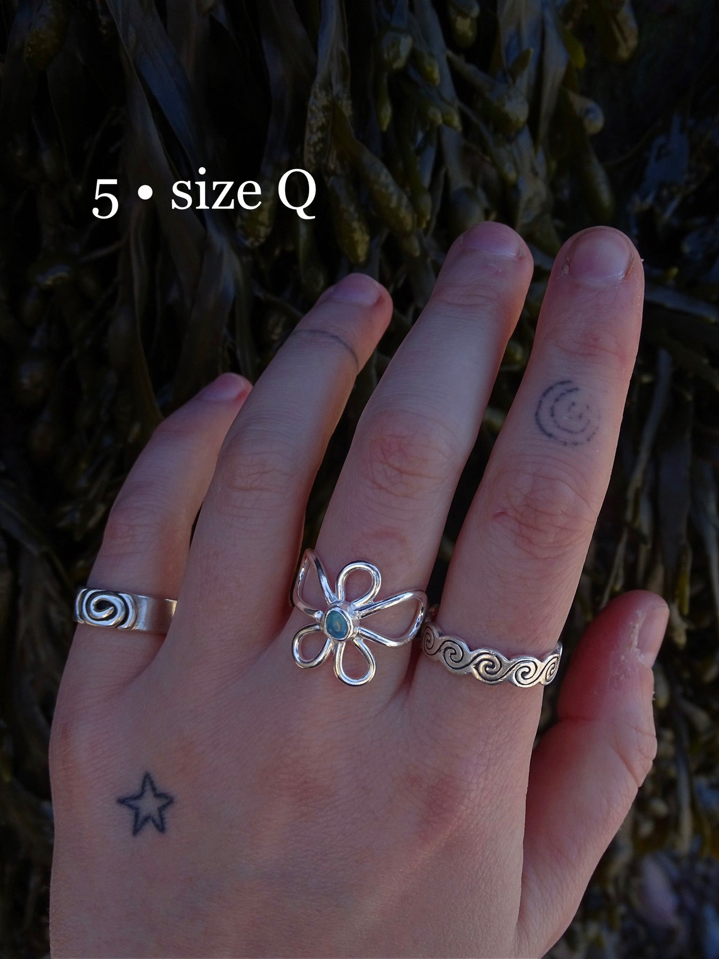 fleur rings • seaglass
