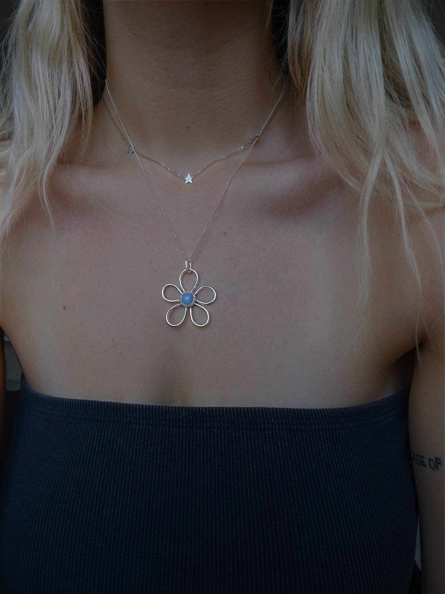 gemstone fleur pendants • one-offs