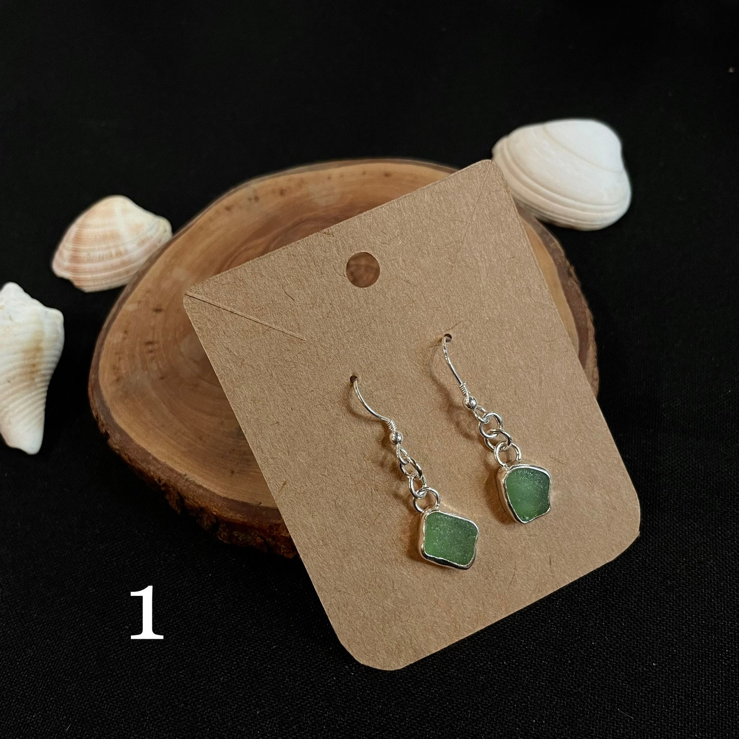 Dangly Seaglass Earrings