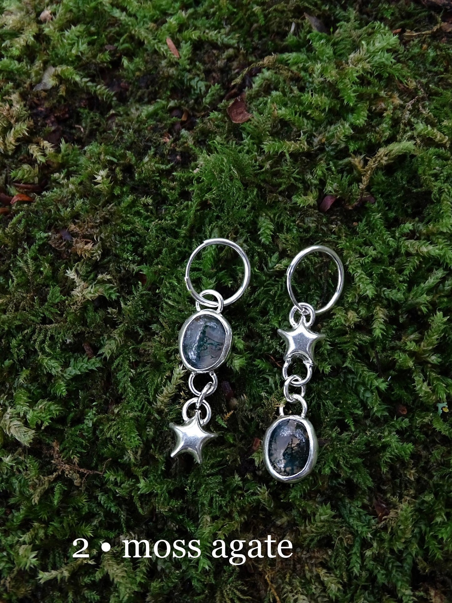 asymmetrical star hoops