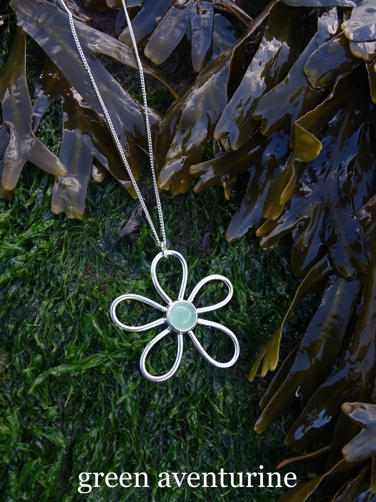 gemstone fleur pendants • mto