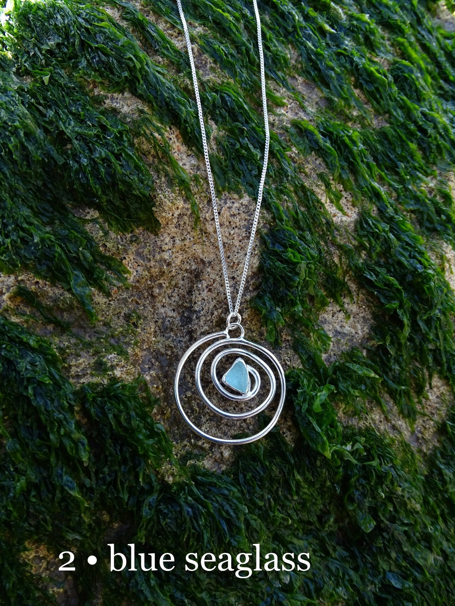 nebula pendant • seaglass