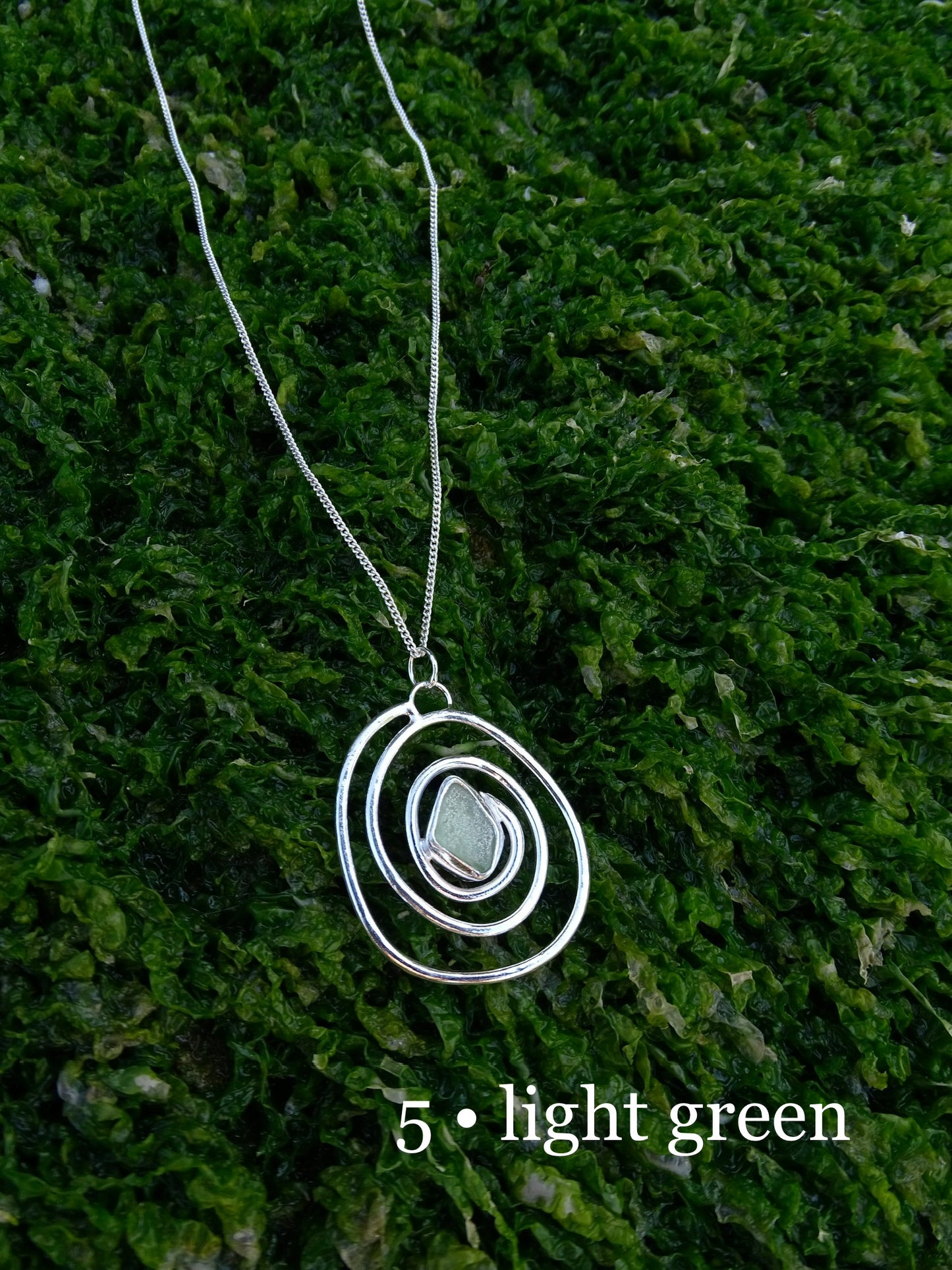 nebula pendant • seaglass
