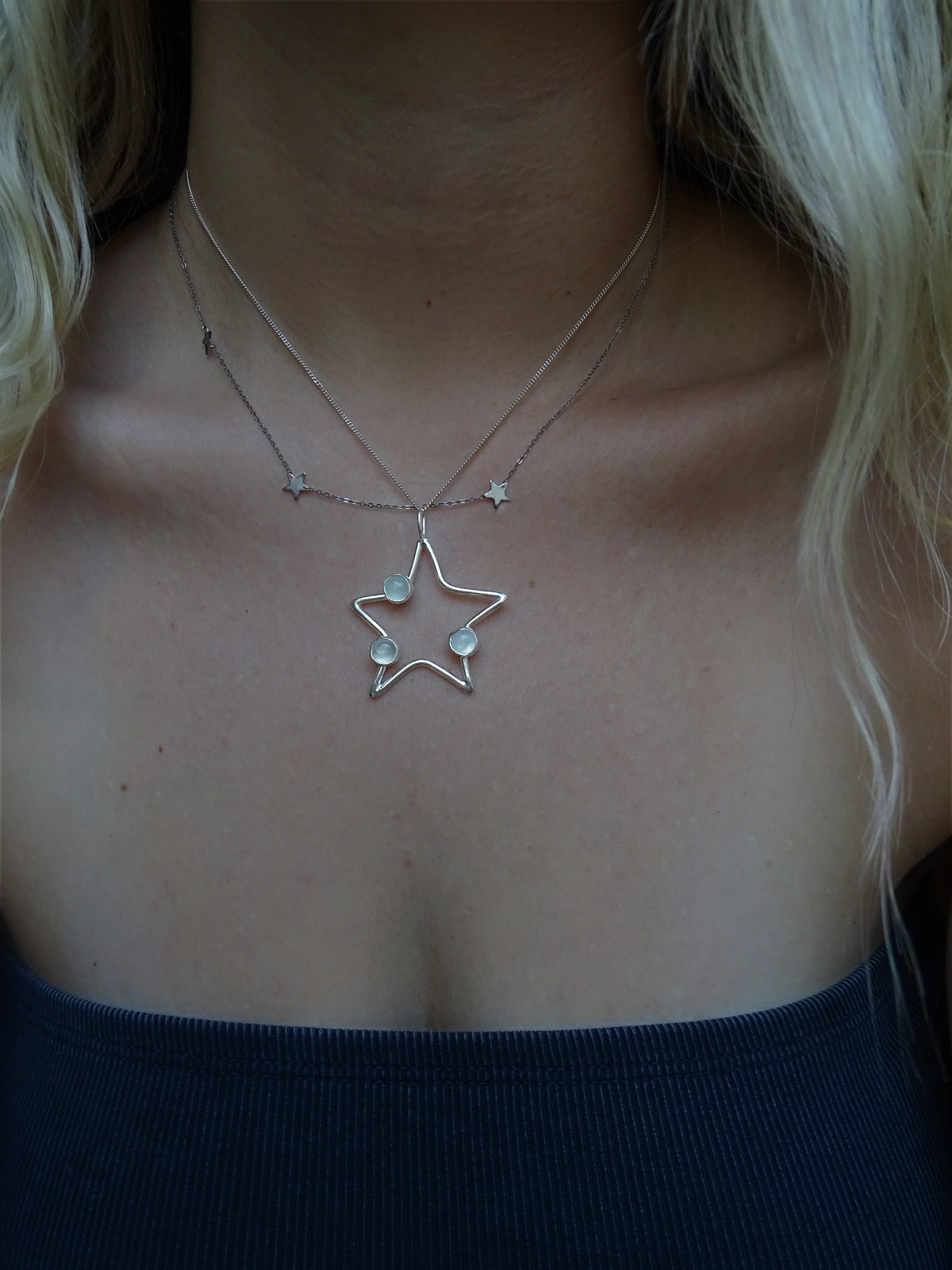 bubble star pendants