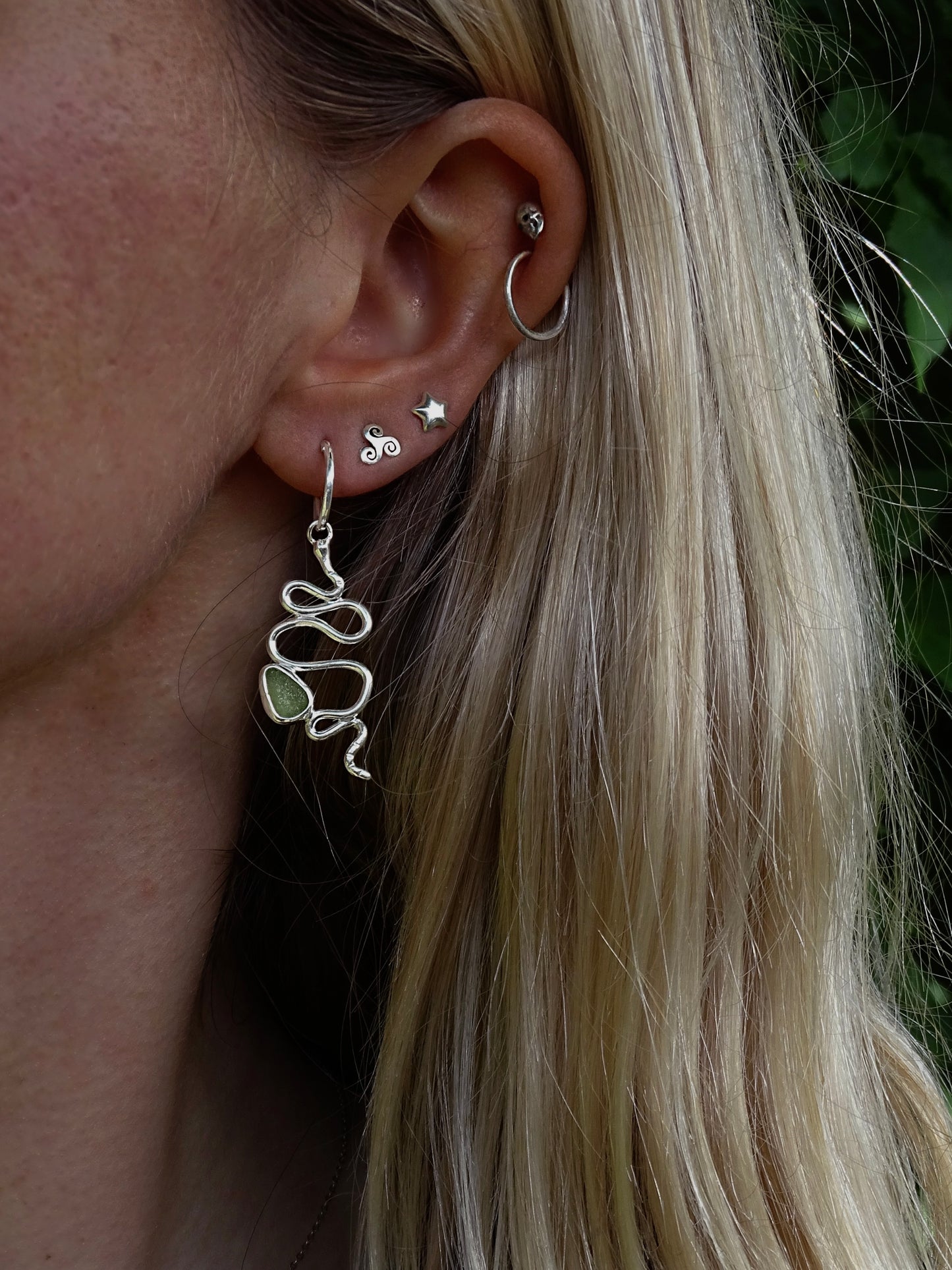 snake earrings