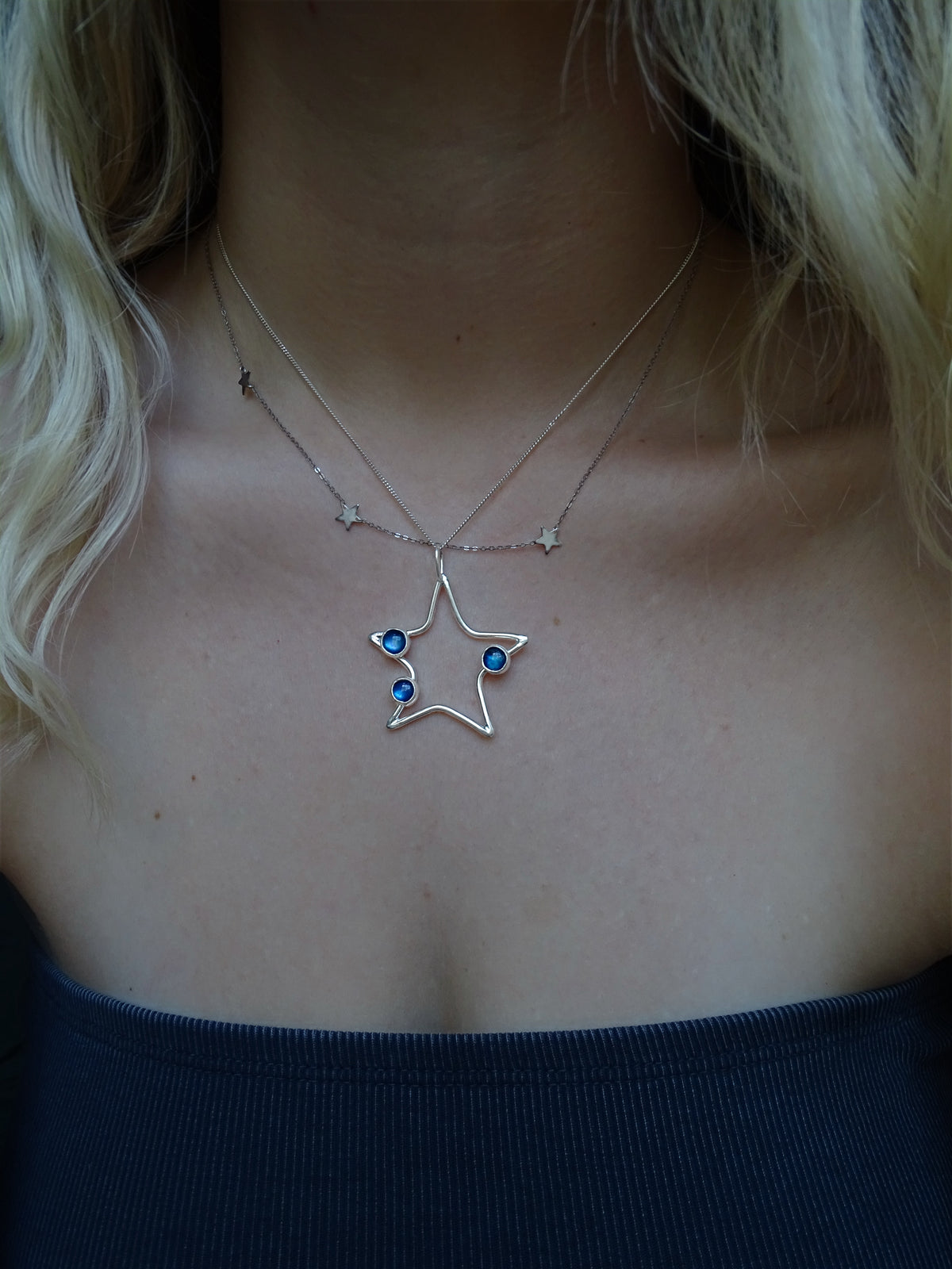 bubble star pendants