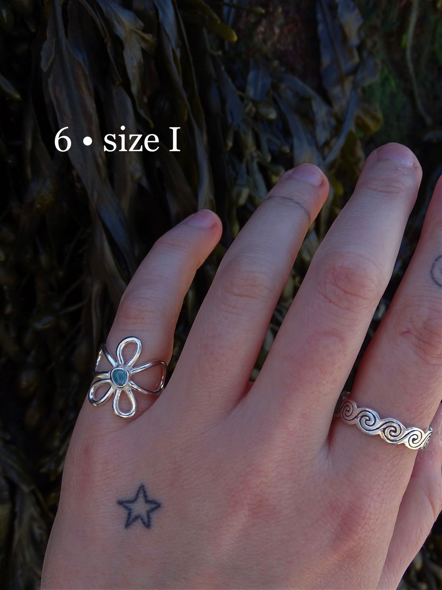 fleur rings • seaglass