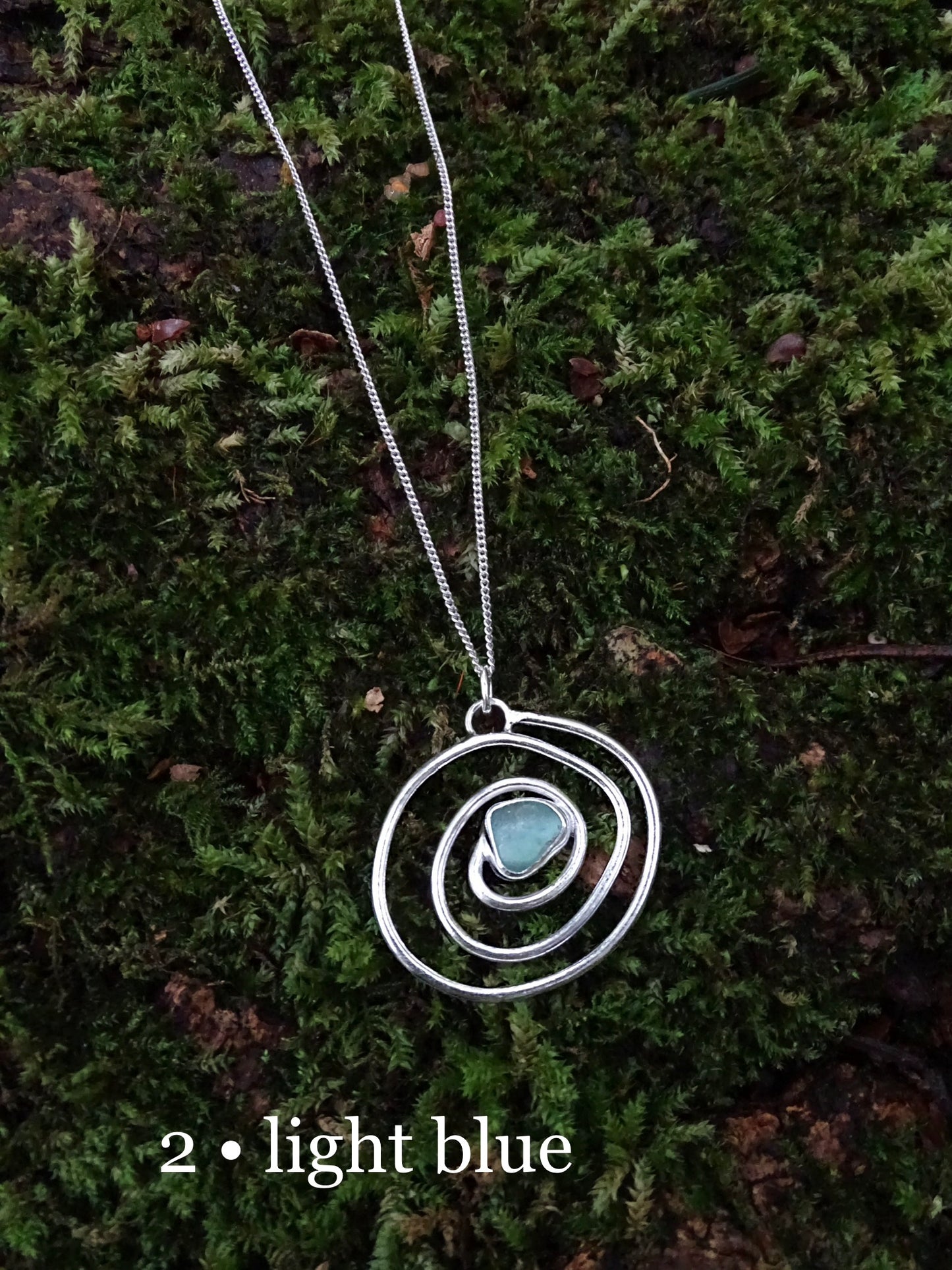 nebula pendant • seaglass