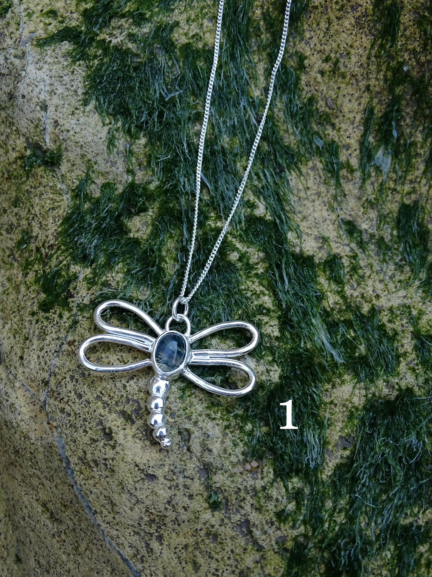 nausicaa pendant • moss agate