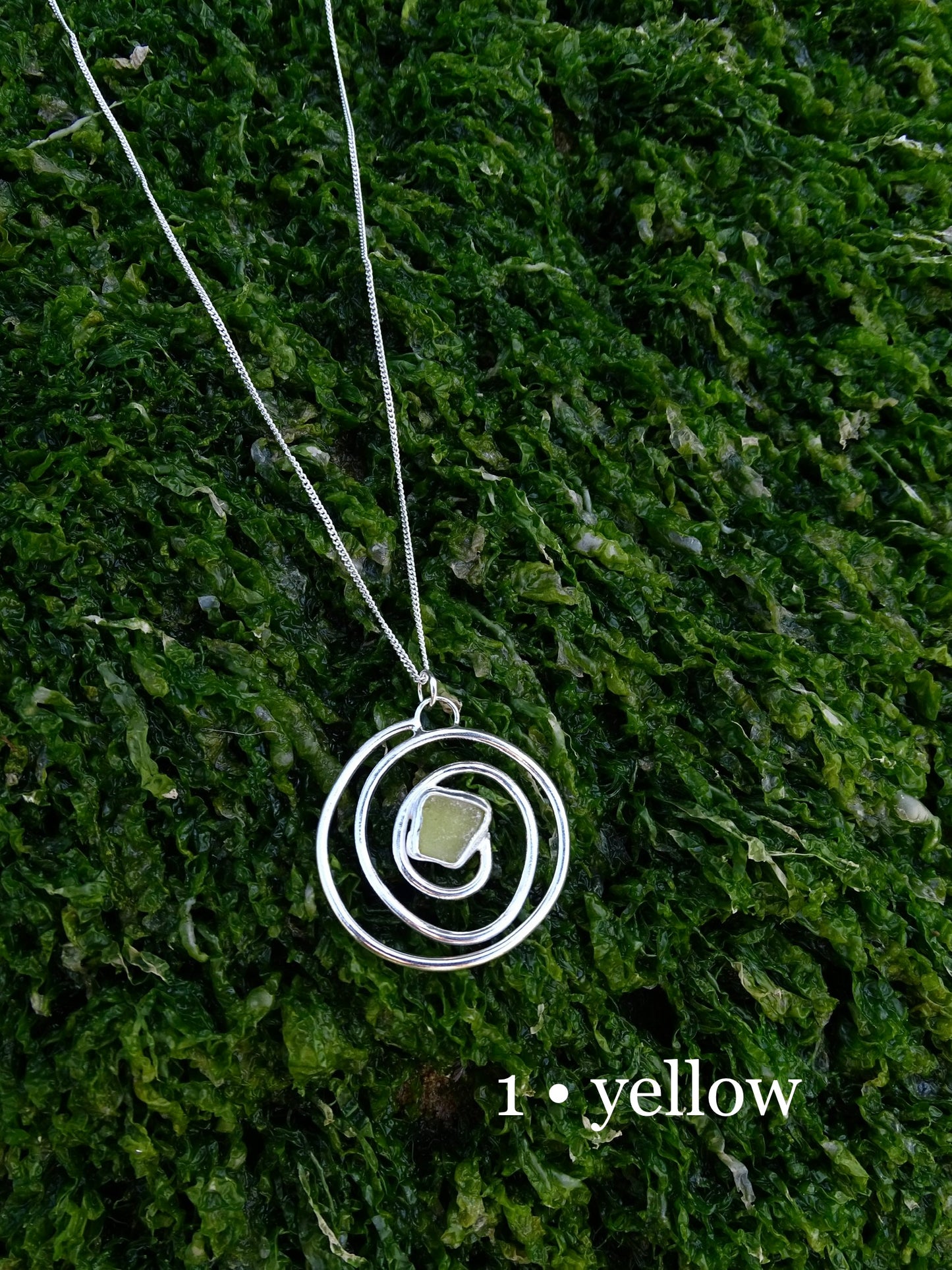 nebula pendant • seaglass