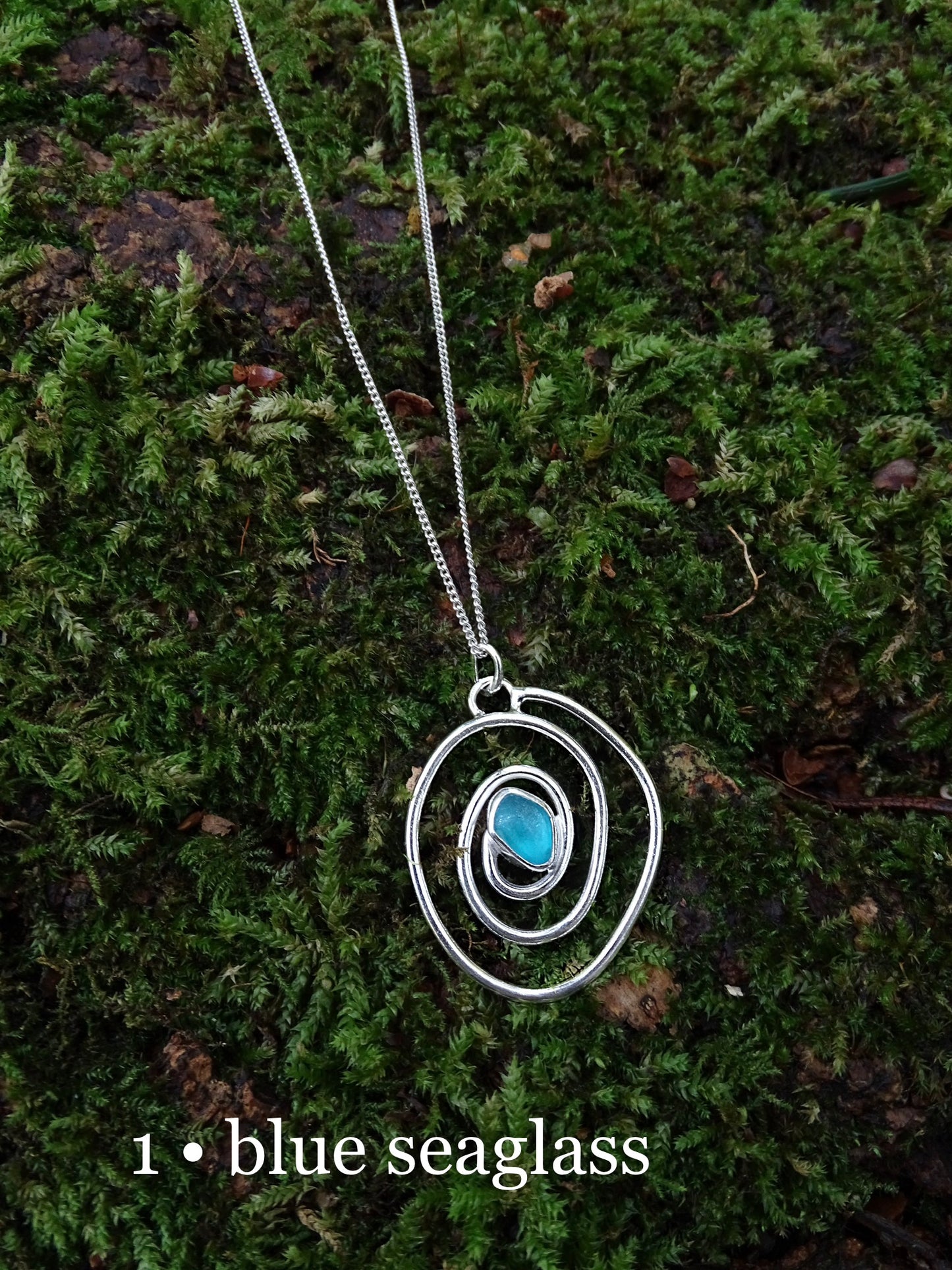 nebula pendant • seaglass