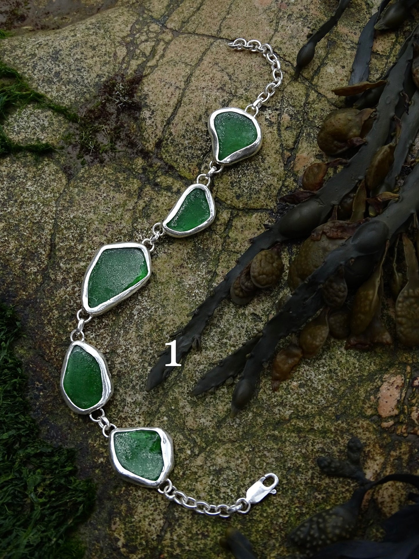 seaglass bracelets