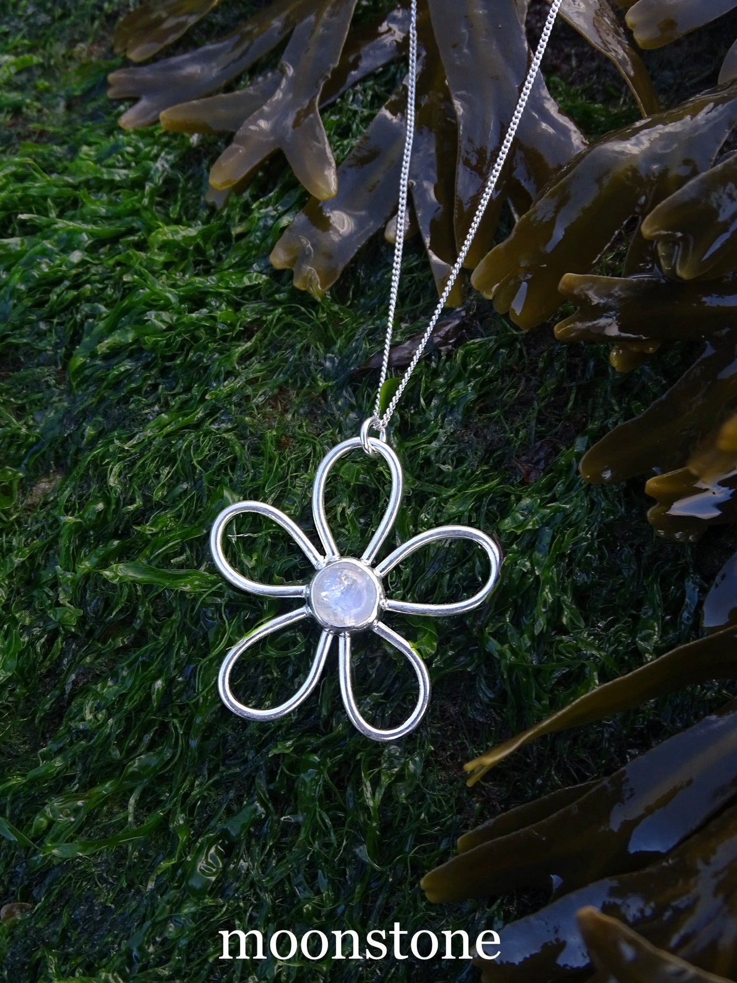 gemstone fleur pendants • mto