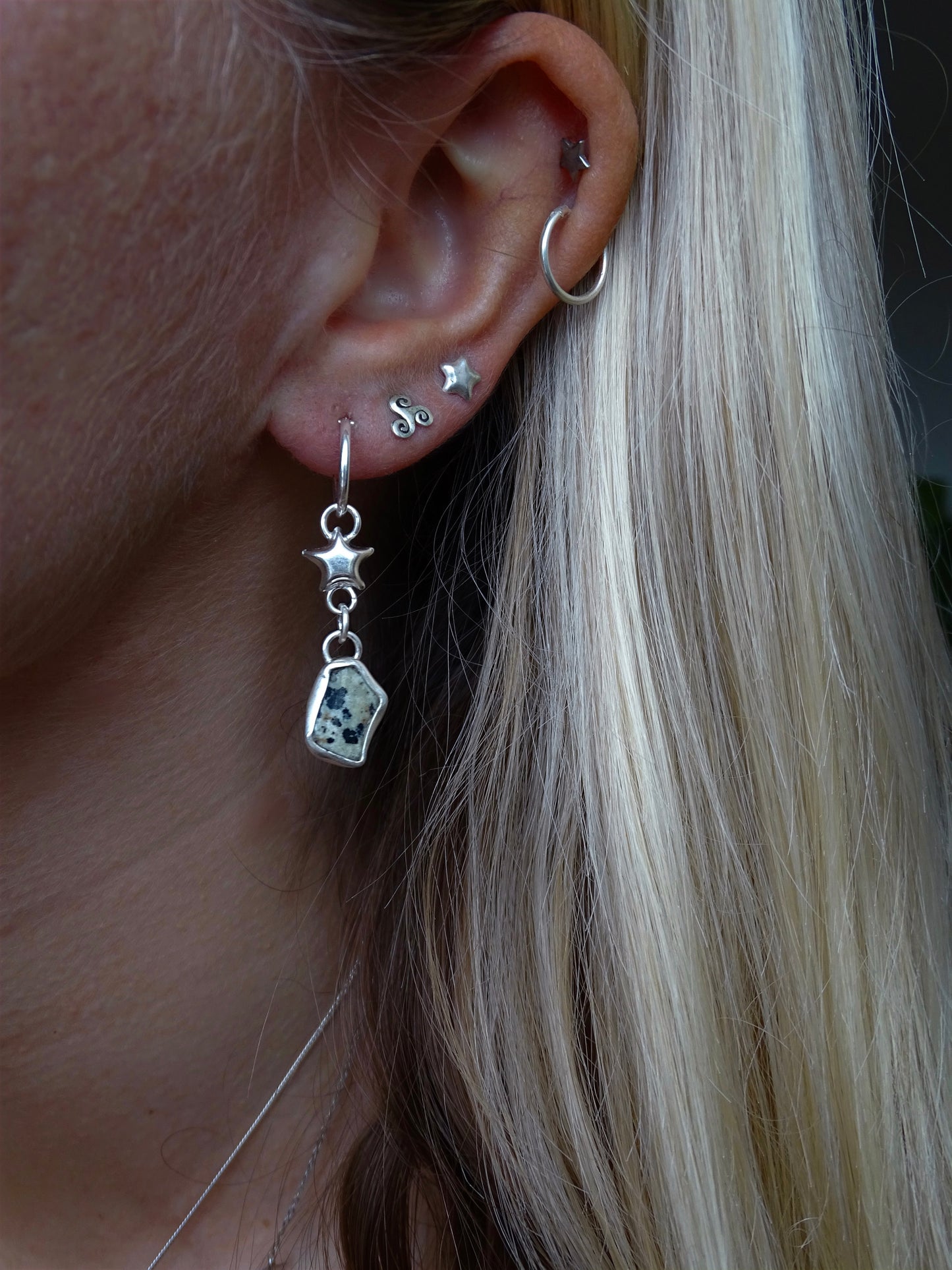 asymmetrical charm hoops