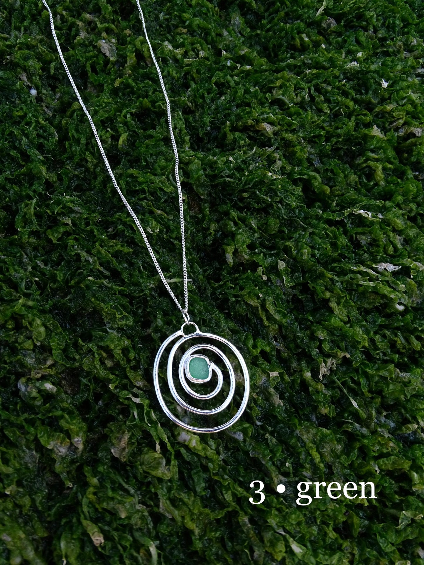 nebula pendant • seaglass