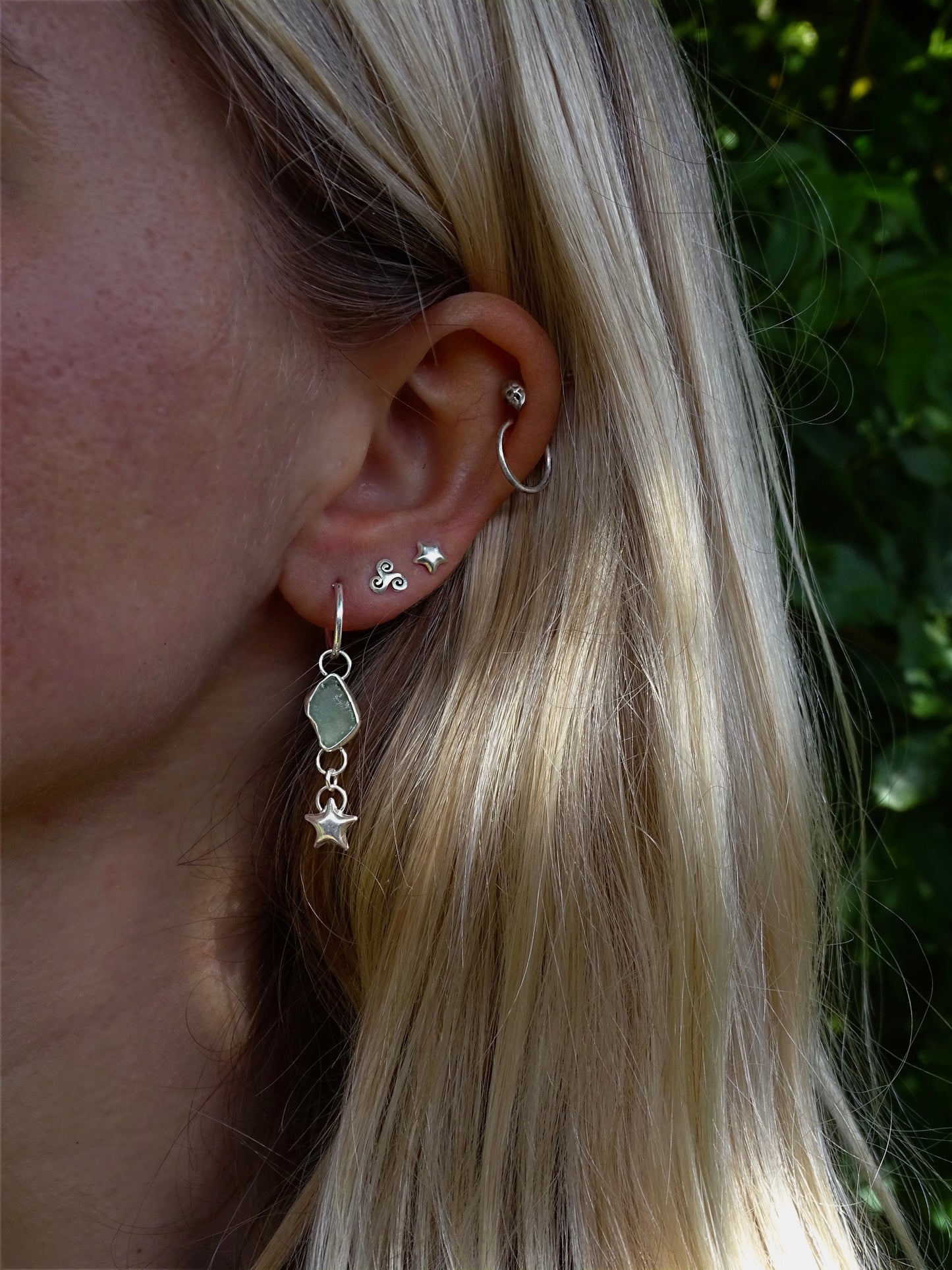 asymmetrical charm hoops