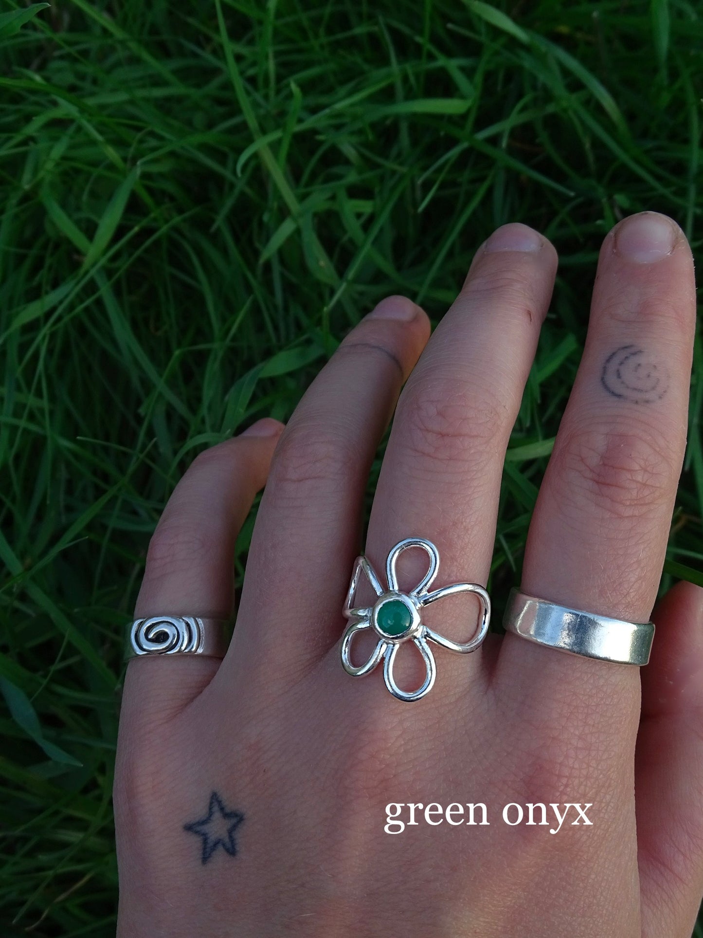 gemstone fleur rings • mto