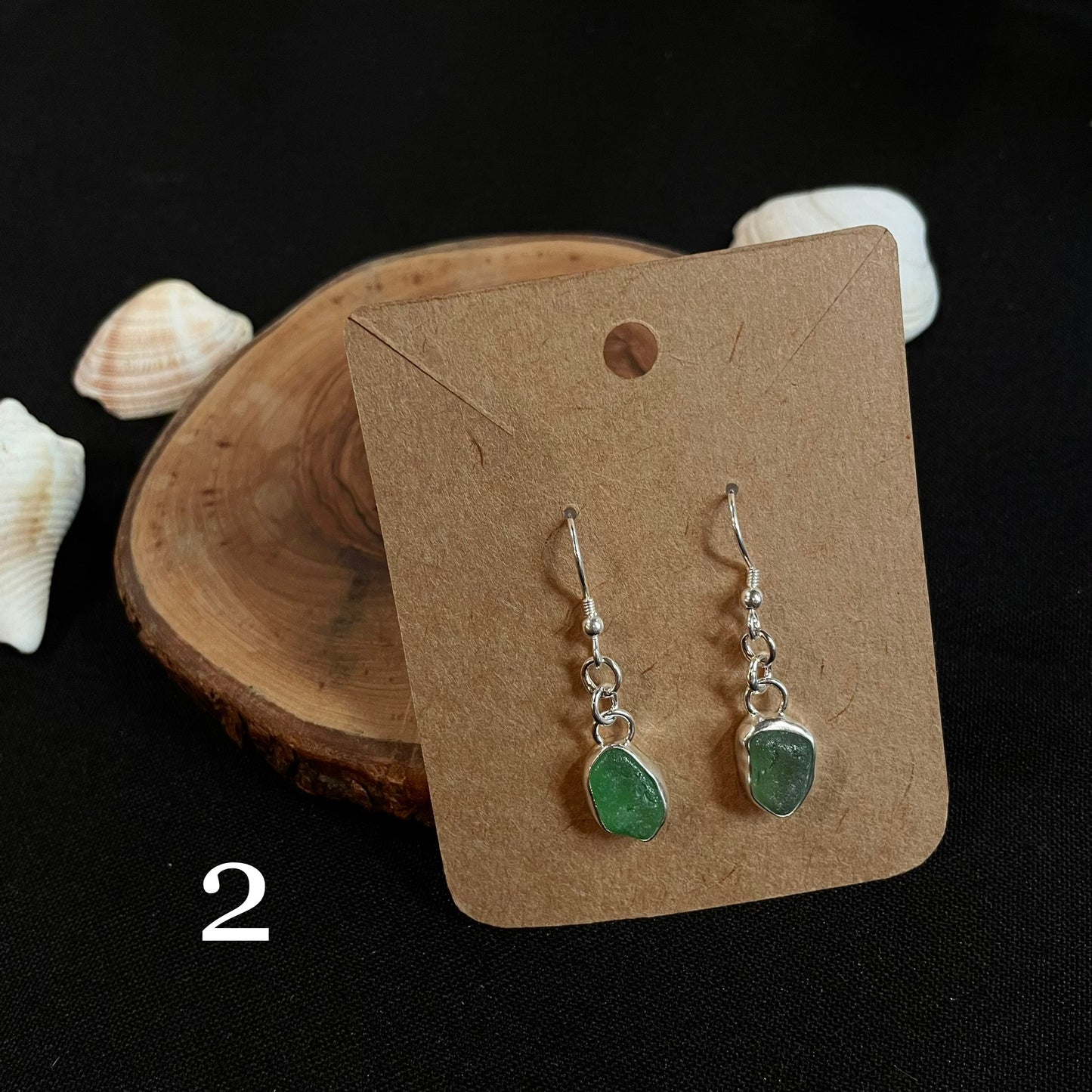 Dangly Seaglass Earrings