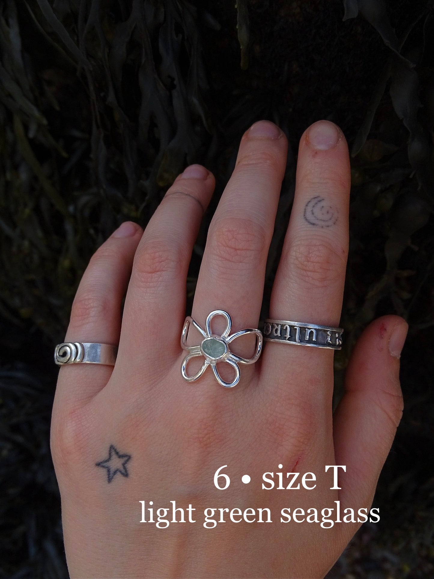 fleur rings • seaglass