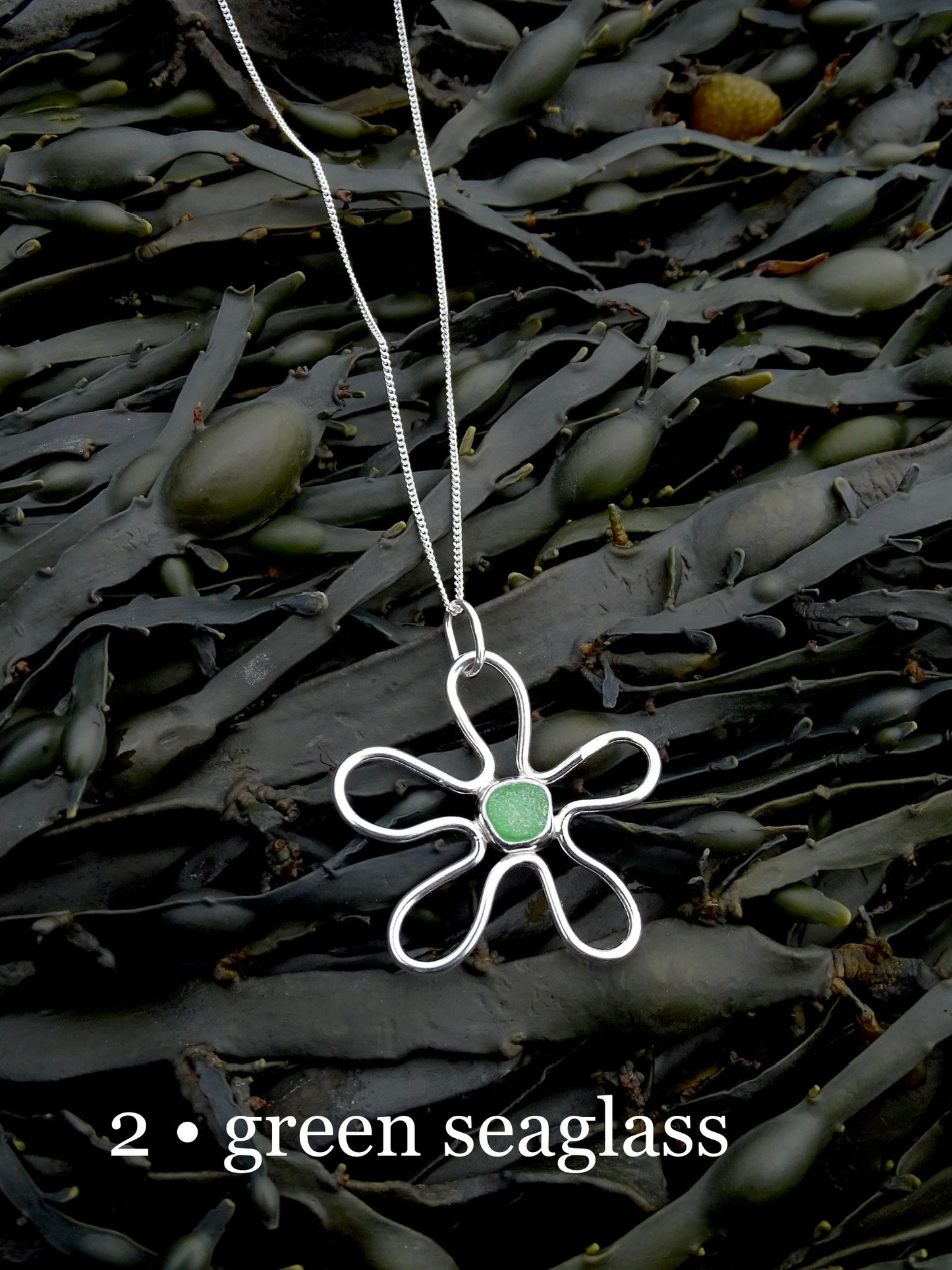 fleur pendants • seaglass